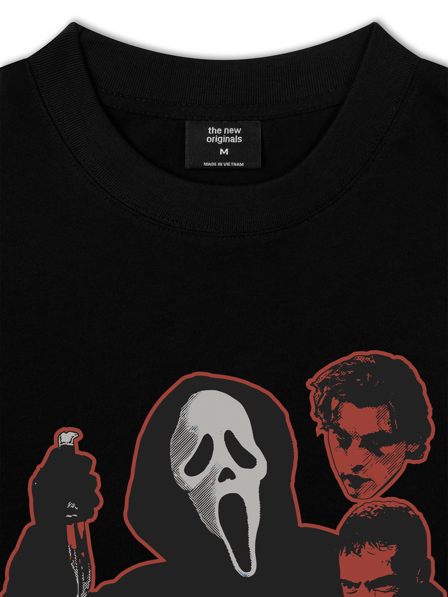 Áo Thun Relaxed Fit Movie The Scream Mask