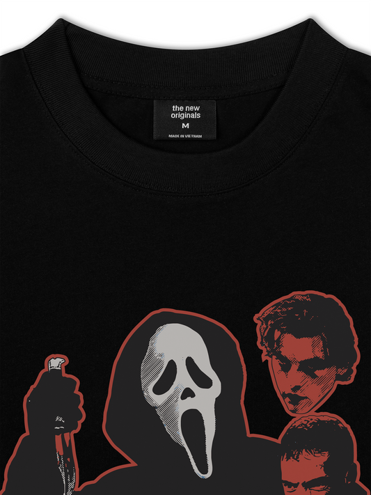 Áo Thun Relaxed Fit Movie The Scream Mask