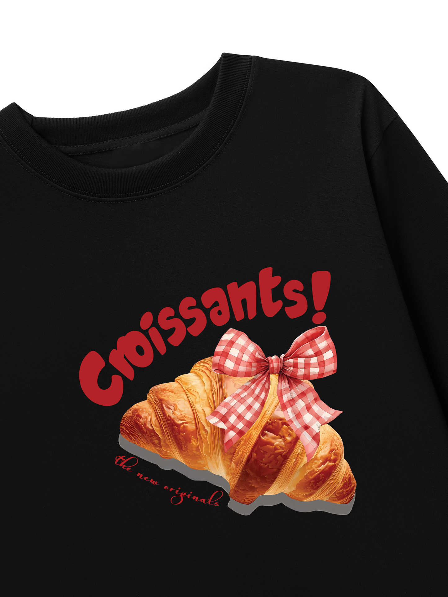 Áo Thun Dài Tay Sweet Pastry Red Bơ Croissant