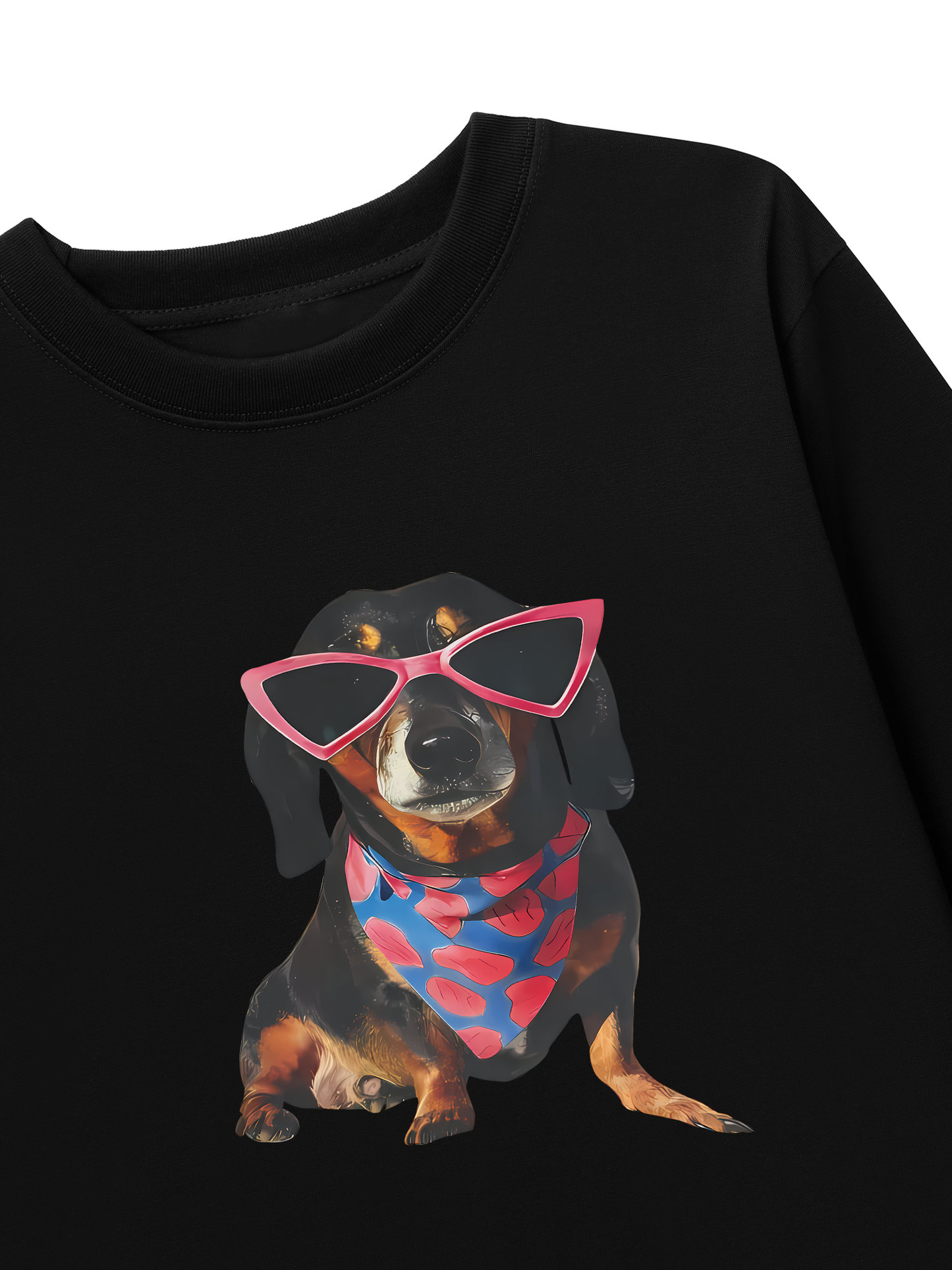 Áo Thun Dài Tay Animal Pink Glasses