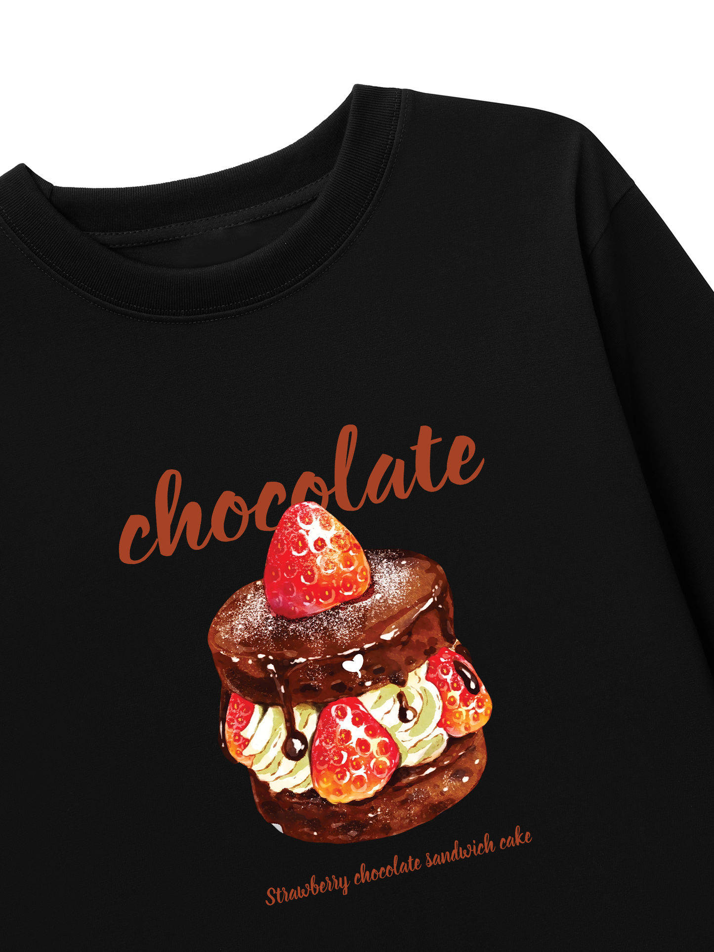 Áo Thun Dài Tay Strawberry Chocolate