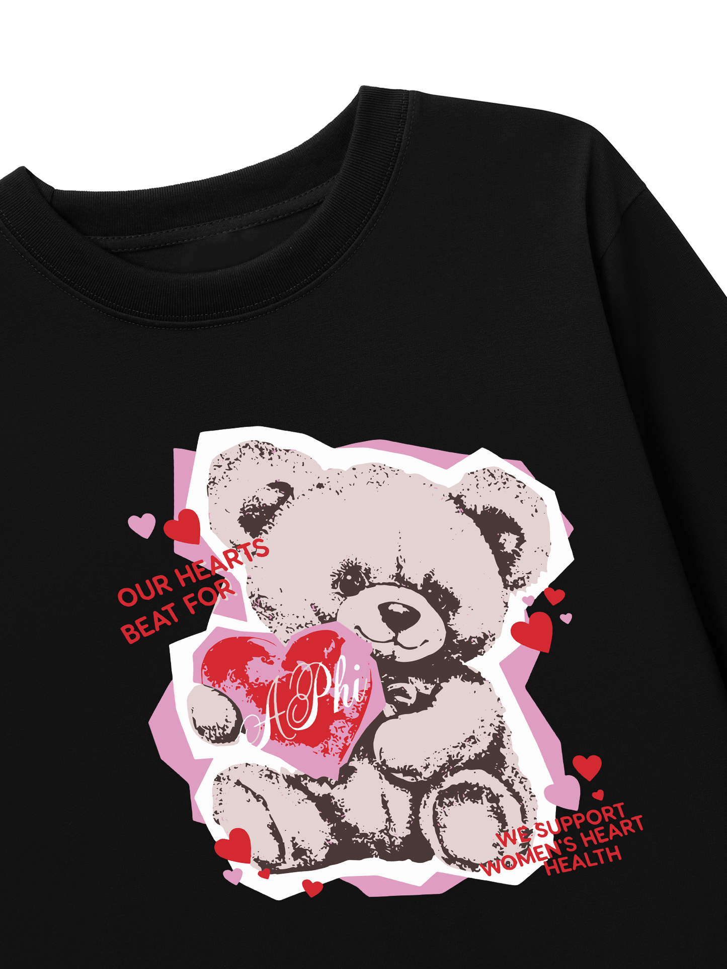 Áo Thun Dài Tay Our Hearts Beat For
