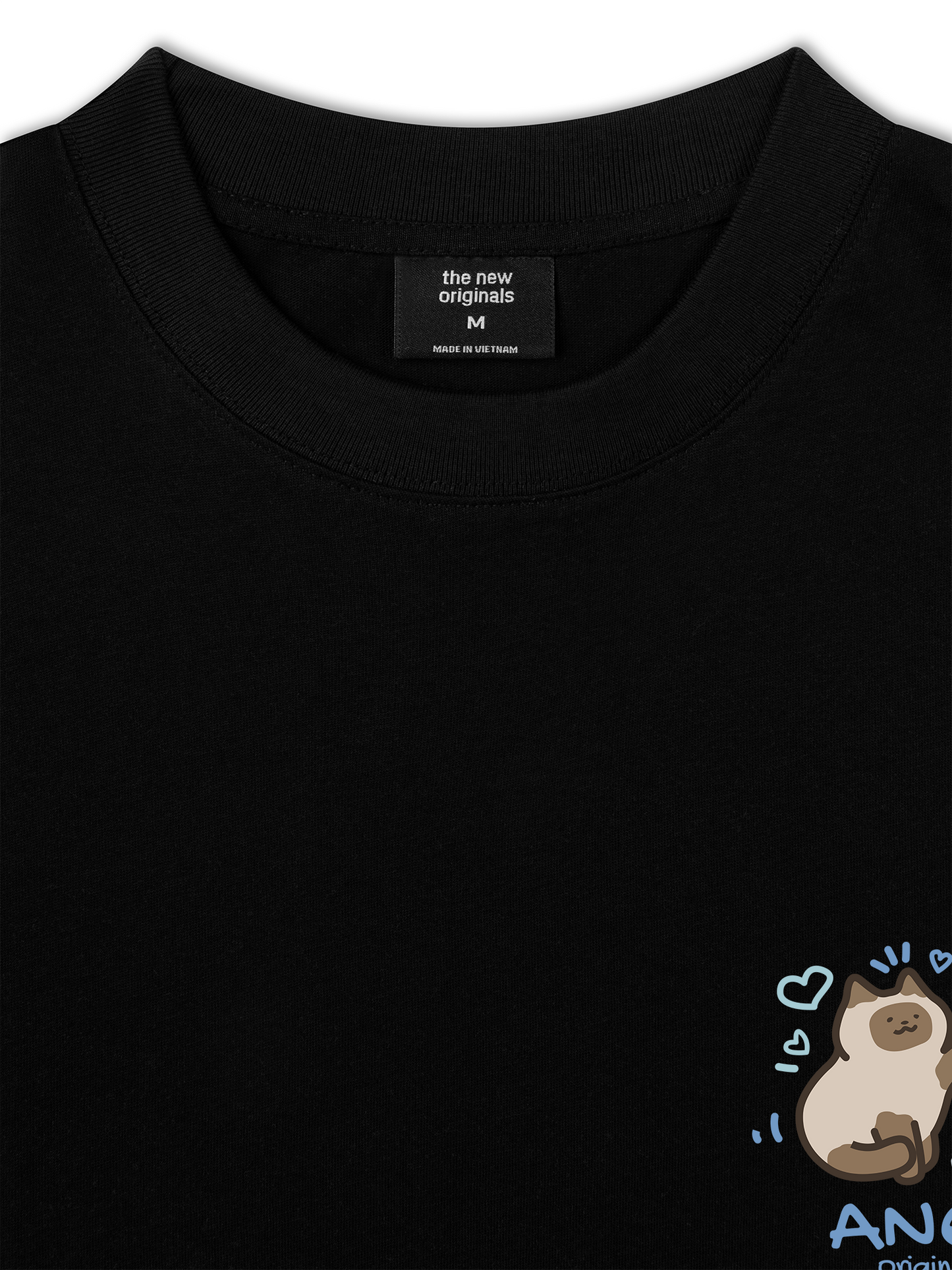 Áo Thun Relaxed Fit Angry Luv Cat Couple