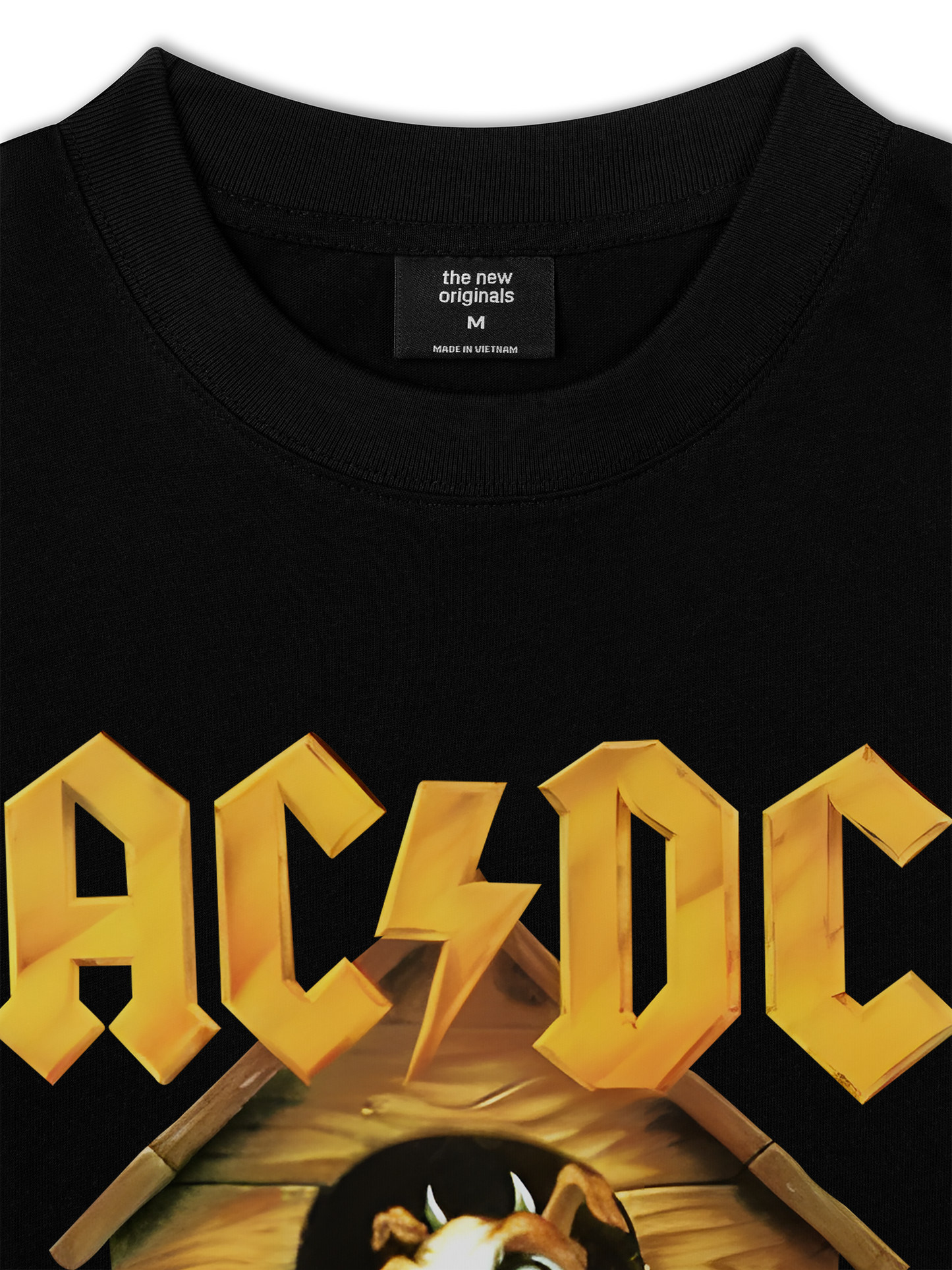 Áo Thun Relaxed Fit Music Rock AC DC Given The Dog A Bone