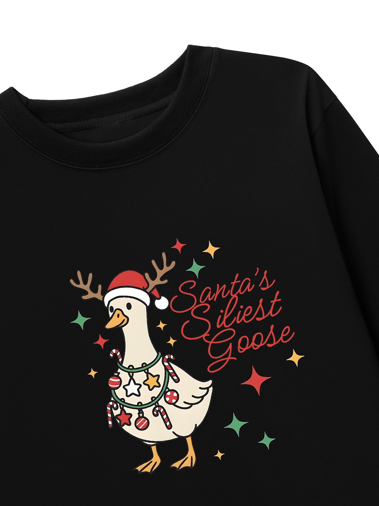 Áo Thun Dài Tay Santa’s Silly Goose