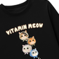 Áo Thun Dài Tay Four Cat Vitamin Meow
