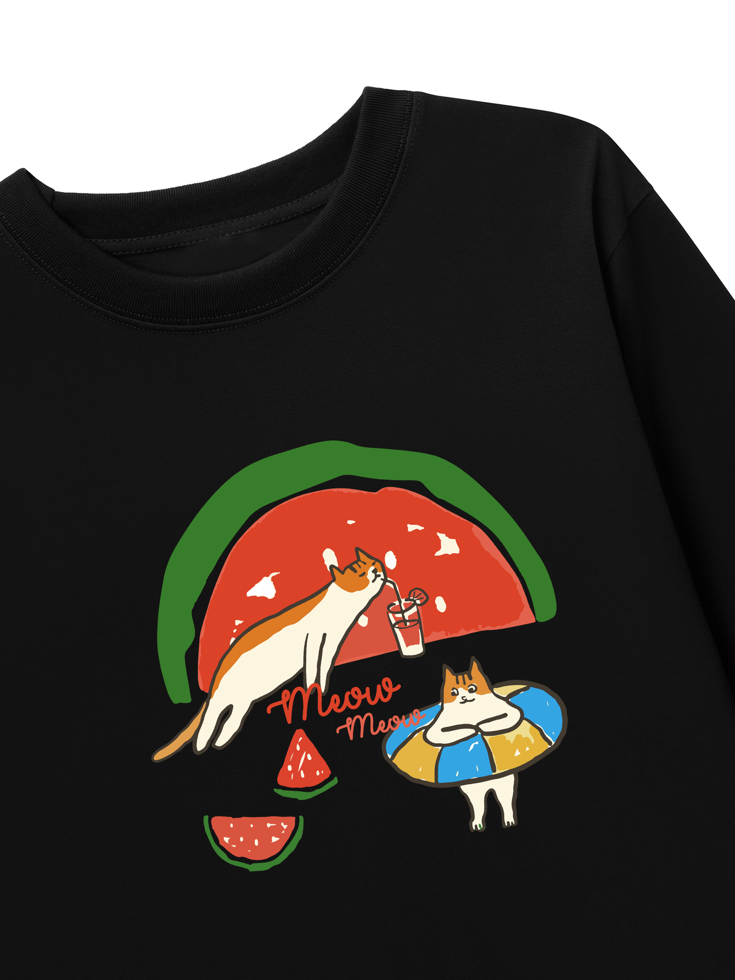 Áo Thun Dài Tay Meow Meow Watermelon