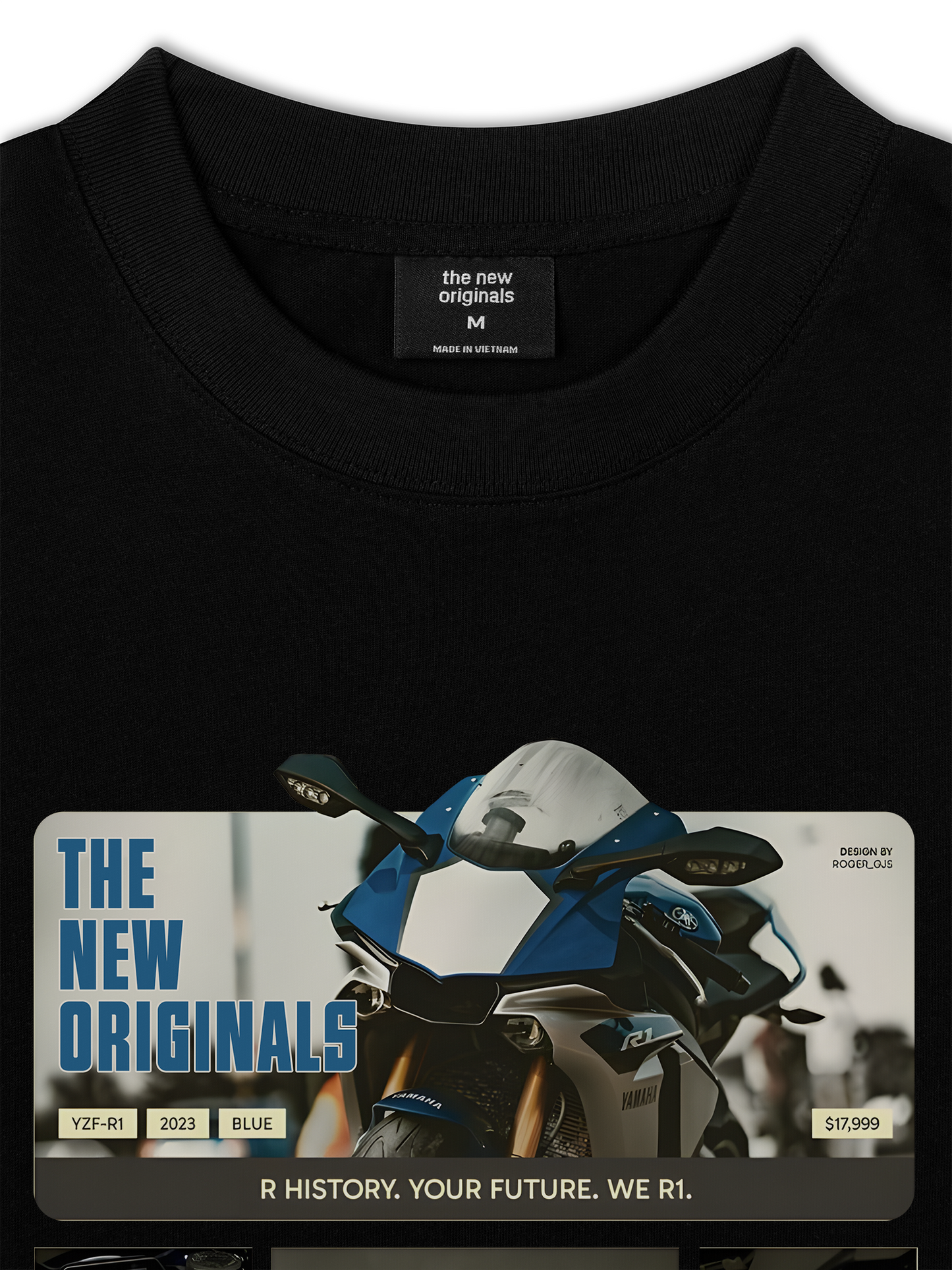 Áo Thun Relaxed Fit Motor YZF-R1 Deep Blue