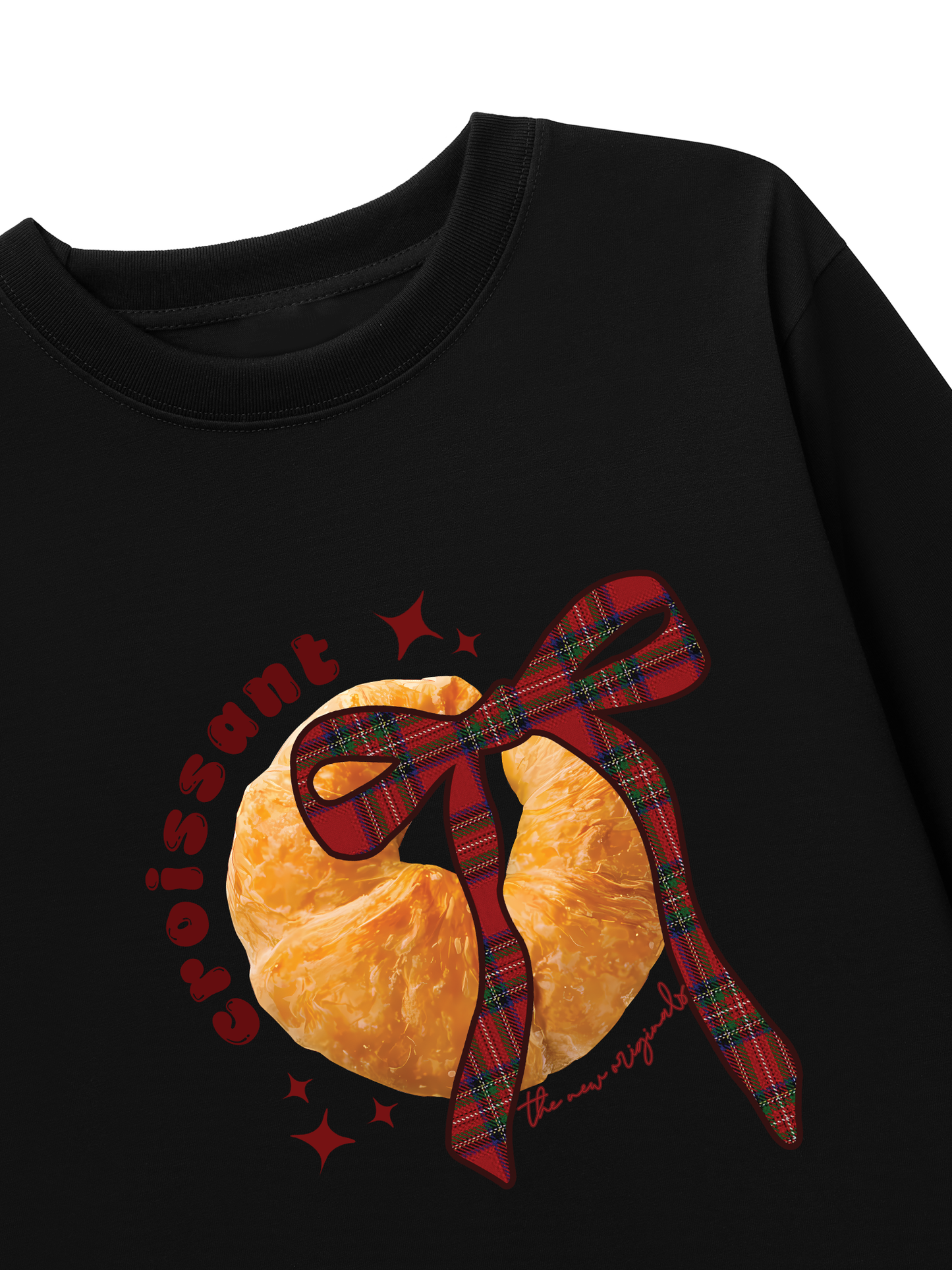 Áo Thun Dài Tay Sweet Pastry Red Plaid Bow