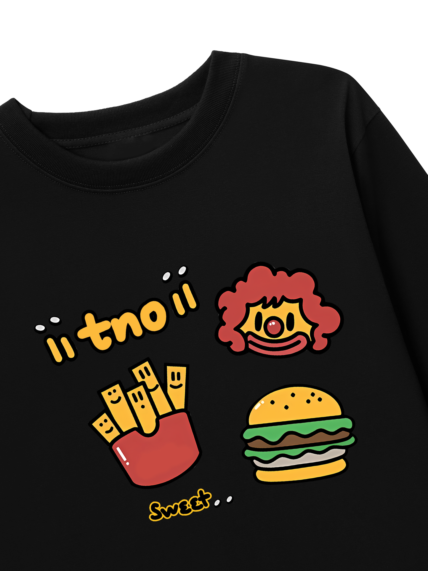Áo Thun Dài Tay Sweet Pastry Burger Fry