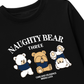 Áo Thun Dài Tay Naughty Bear Three