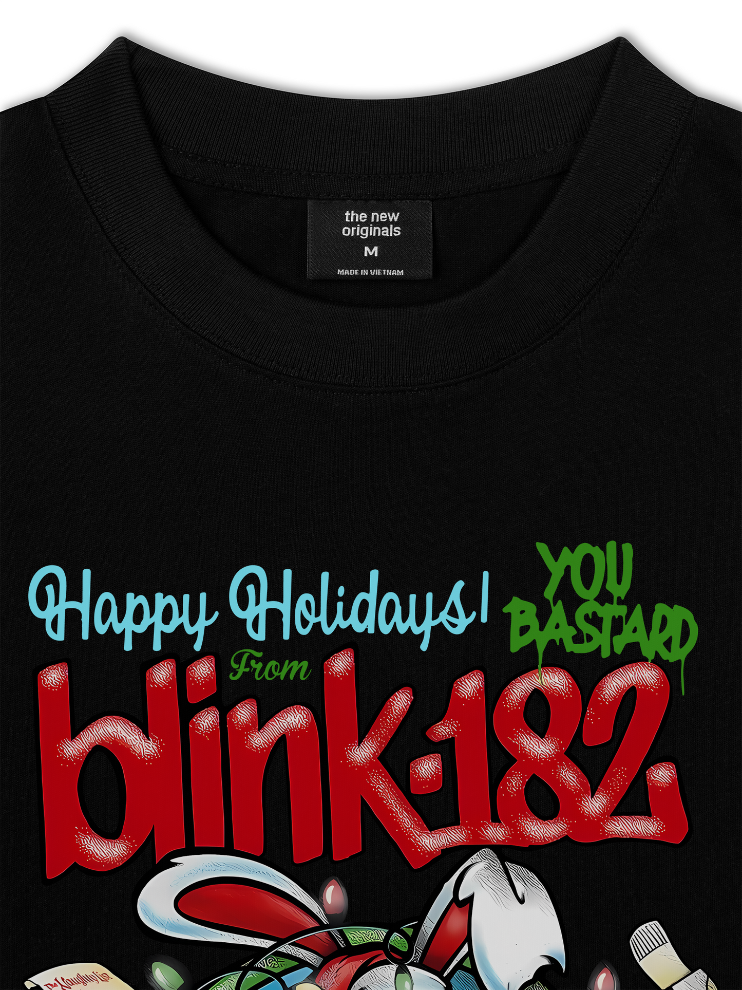 Áo Thun Relaxed Fit Blink 182 Happy Holidays