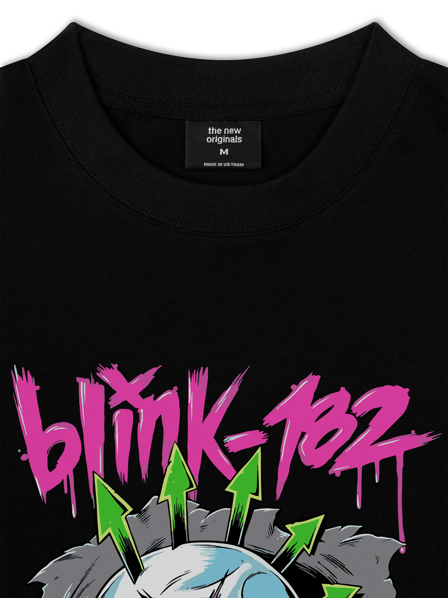 Áo Thun Relaxed Fit Blink 182 Skull