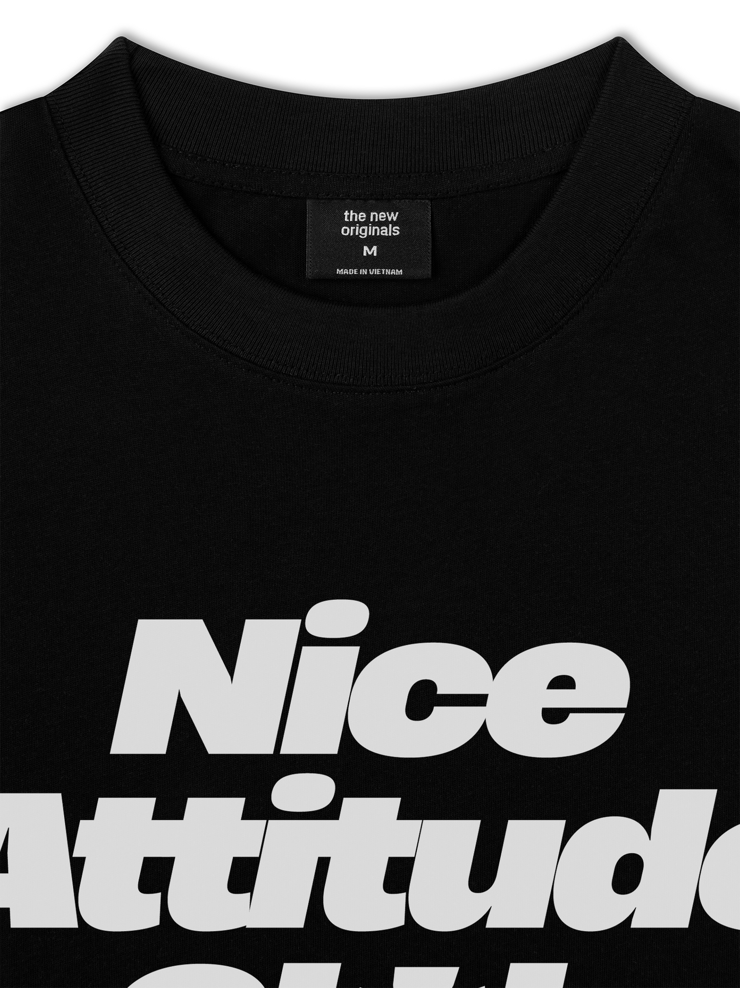 Áo Thun Relaxed Fit Life Vibe Nice Attitude