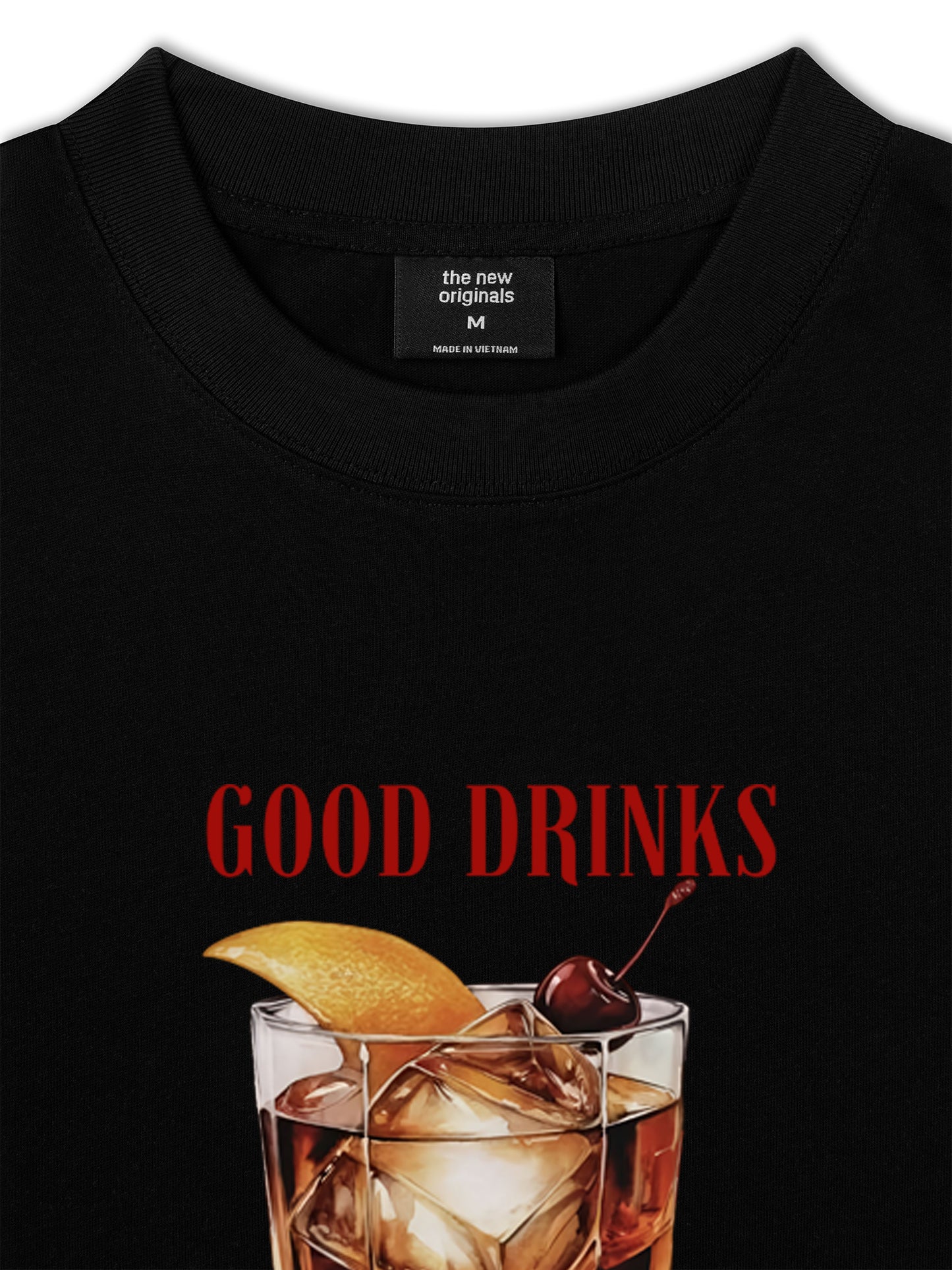 Áo Thun Relaxed Fit Good Drinks, Great Friends