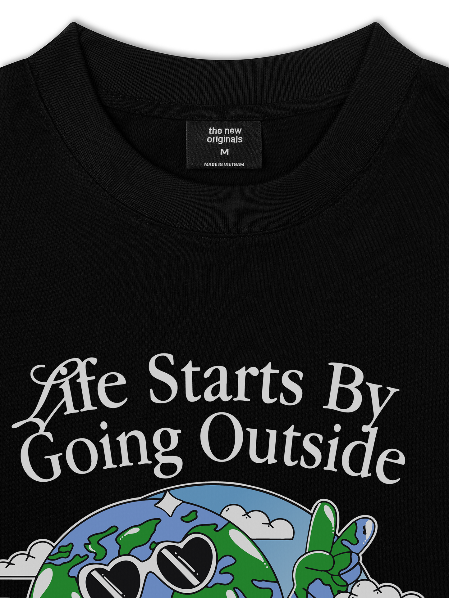 Áo Thun Relaxed Fit Be Bold Life Starts By Going Outside