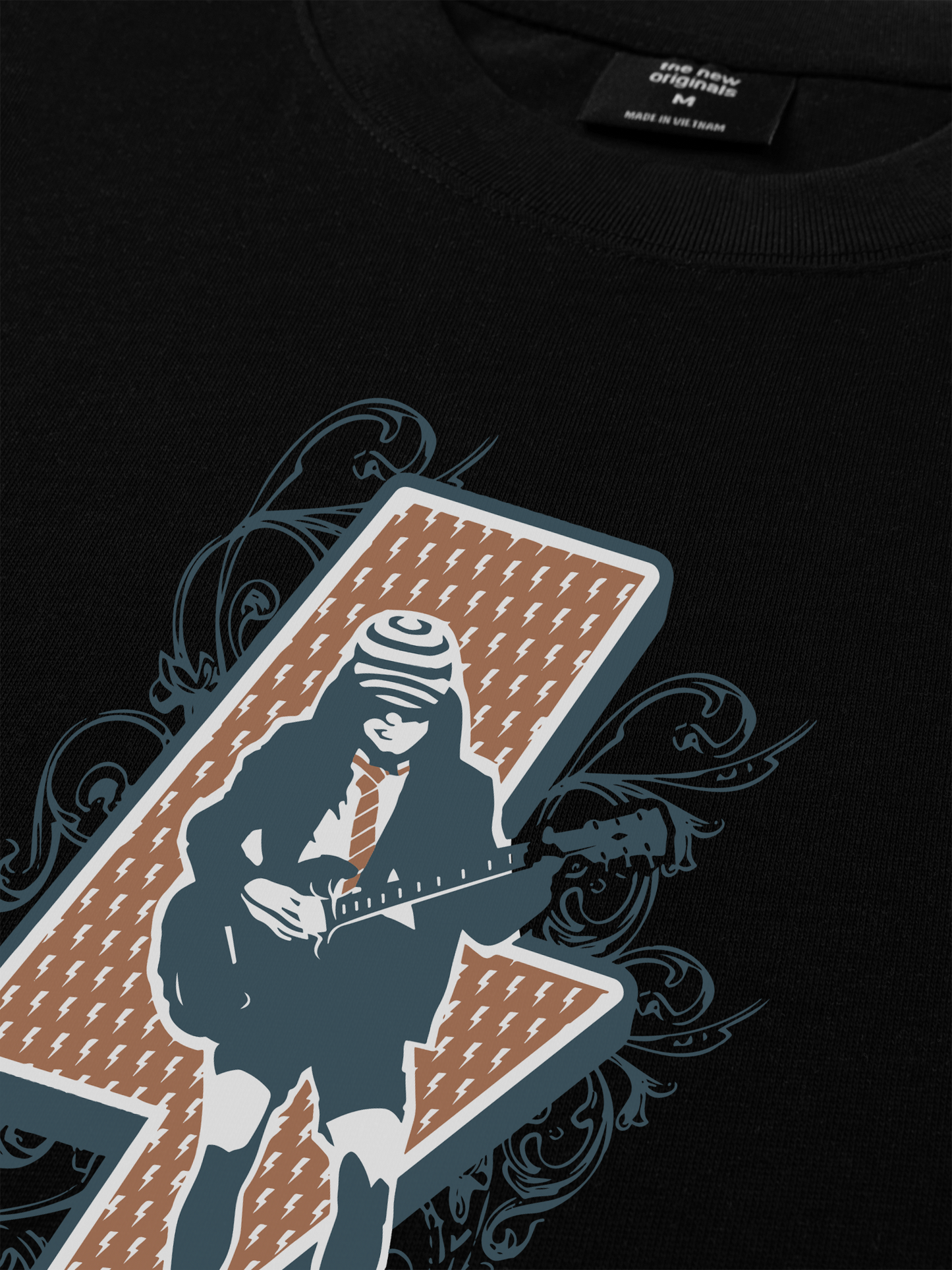 Áo Thun Relaxed Fit AC DC Retro Old Day