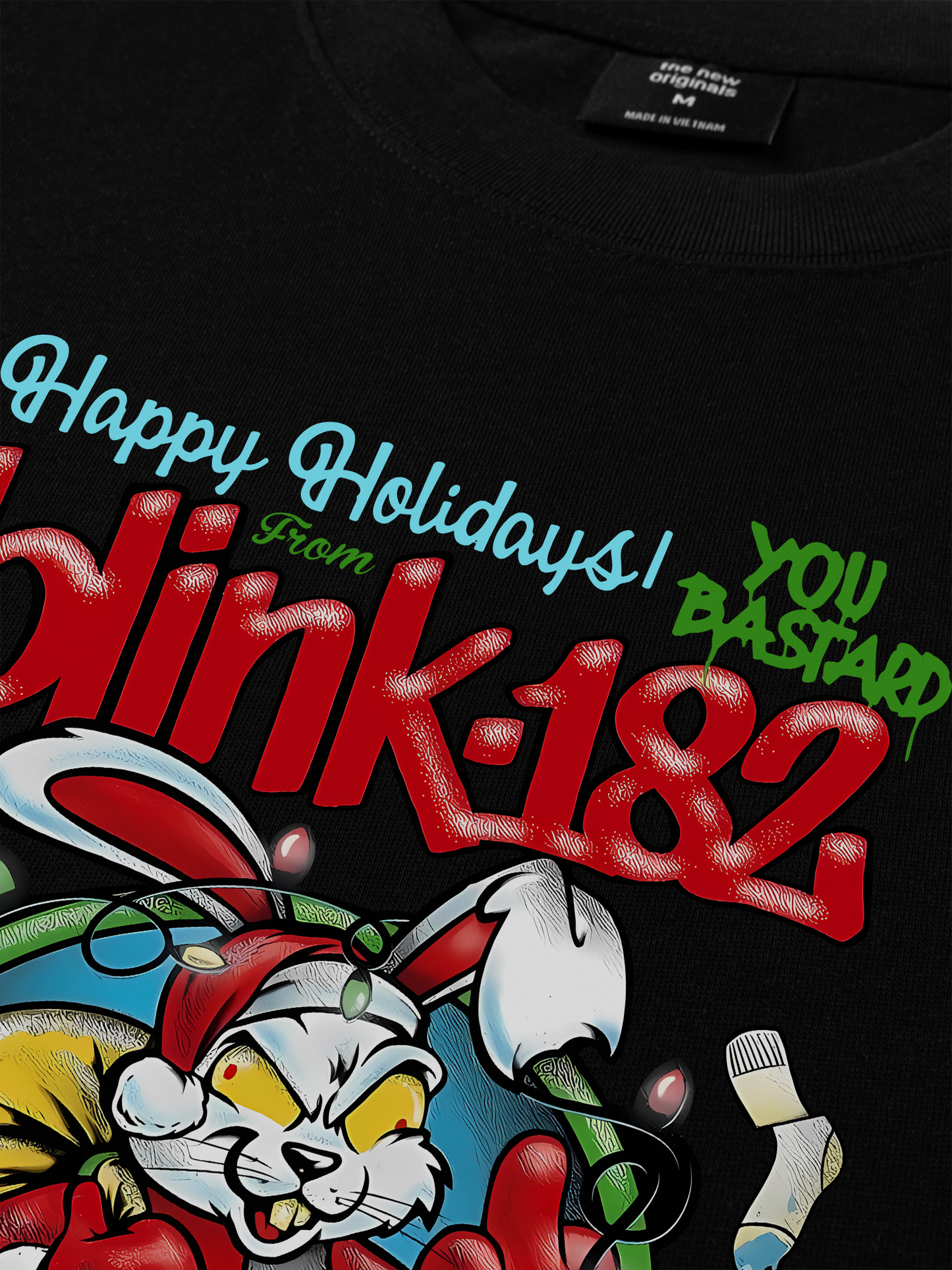 Áo Thun Relaxed Fit Blink 182 Happy Holidays