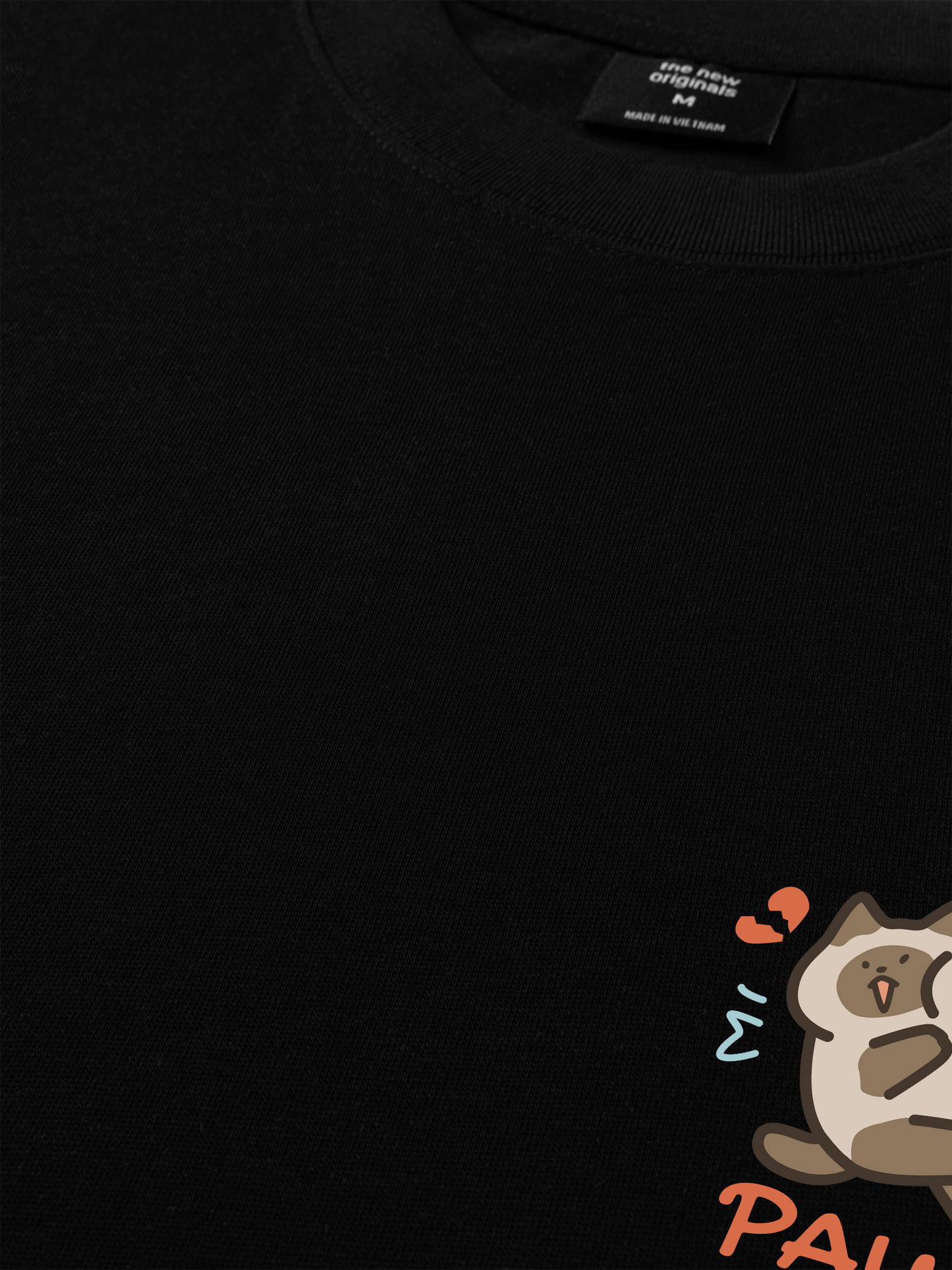 Áo Thun Relaxed Fit Paws Luv Cat Couple
