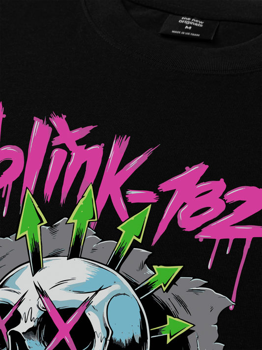 Áo Thun Relaxed Fit Blink 182 Skull
