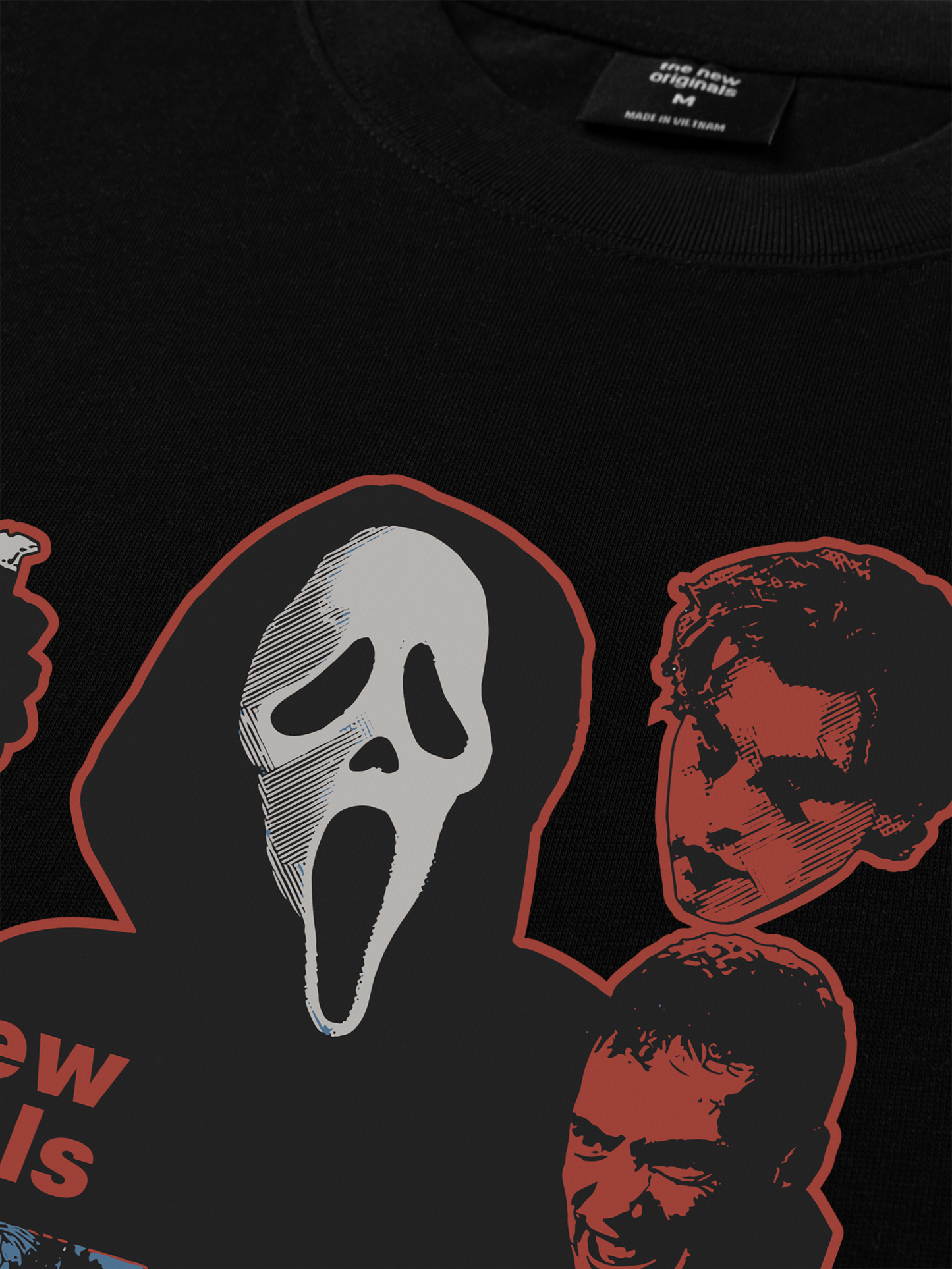 Áo Thun Relaxed Fit Movie The Scream Mask