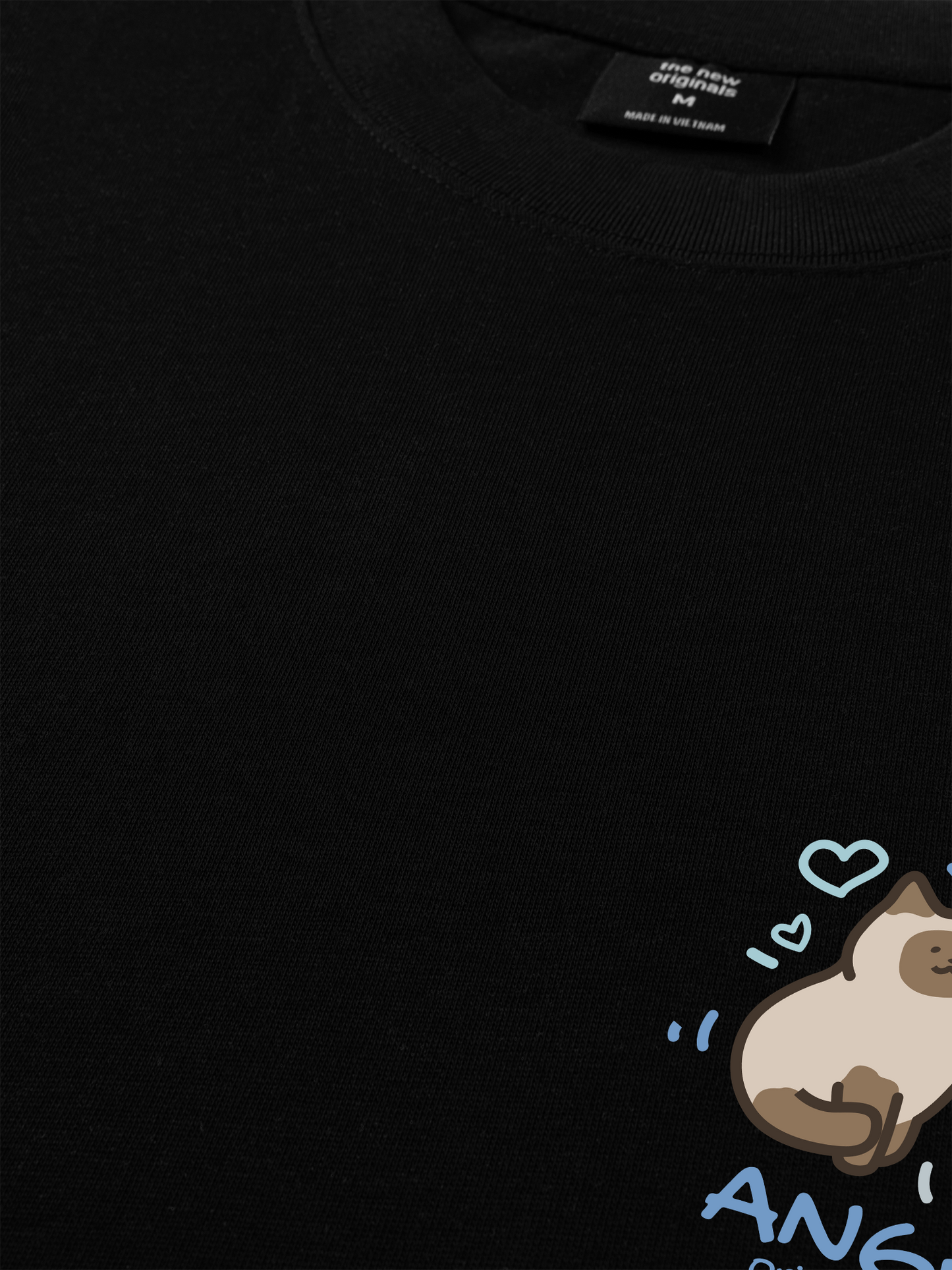 Áo Thun Relaxed Fit Angry Luv Cat Couple