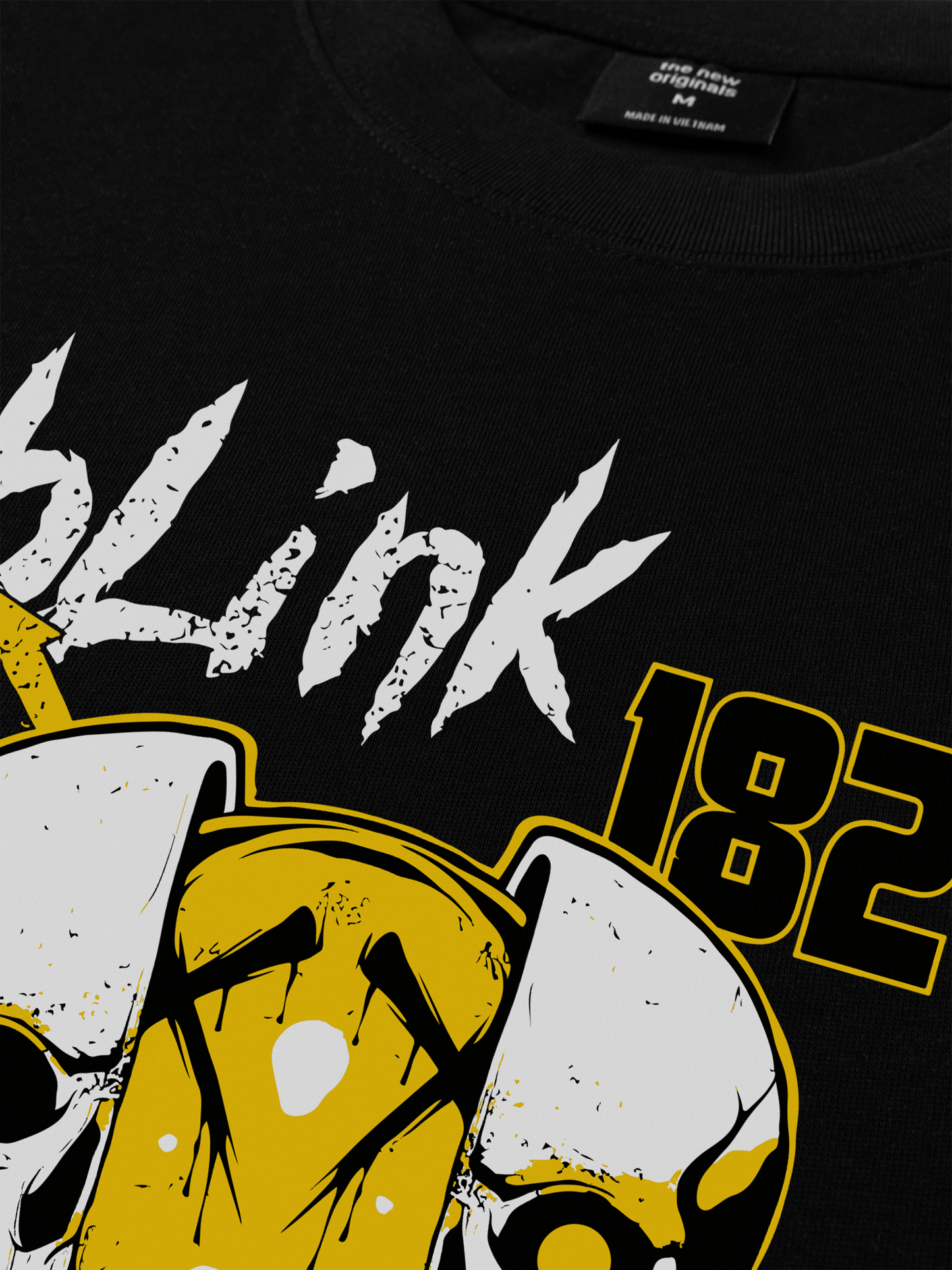 Áo Thun Relaxed Fit Blink 182 Skull Scary