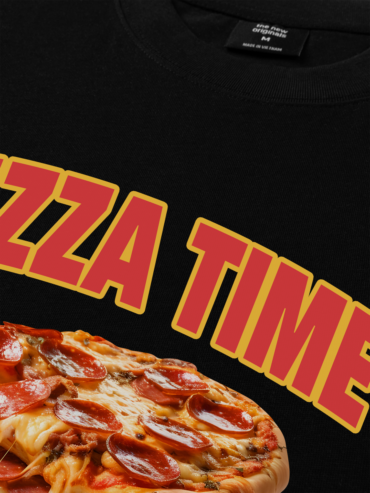 Áo Thun Relaxed Fit Foody Pizza Time