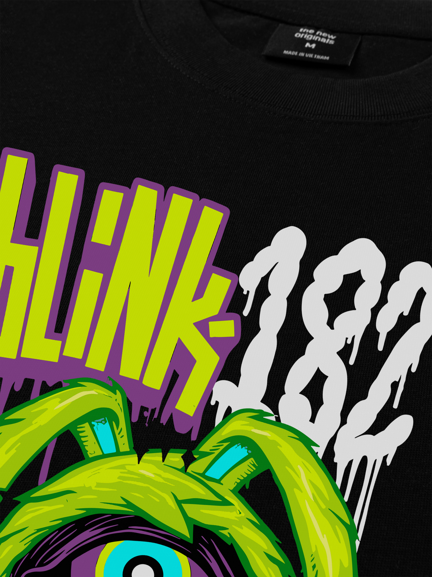 Áo Thun Relaxed Fit Blink 182 Cartoon