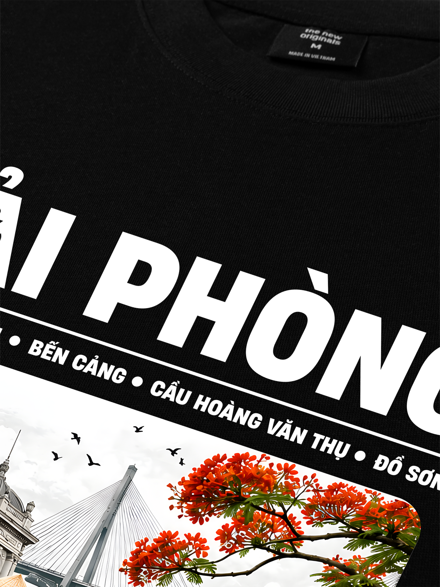 Áo Thun Relaxed Fit Thành Phố Cảng