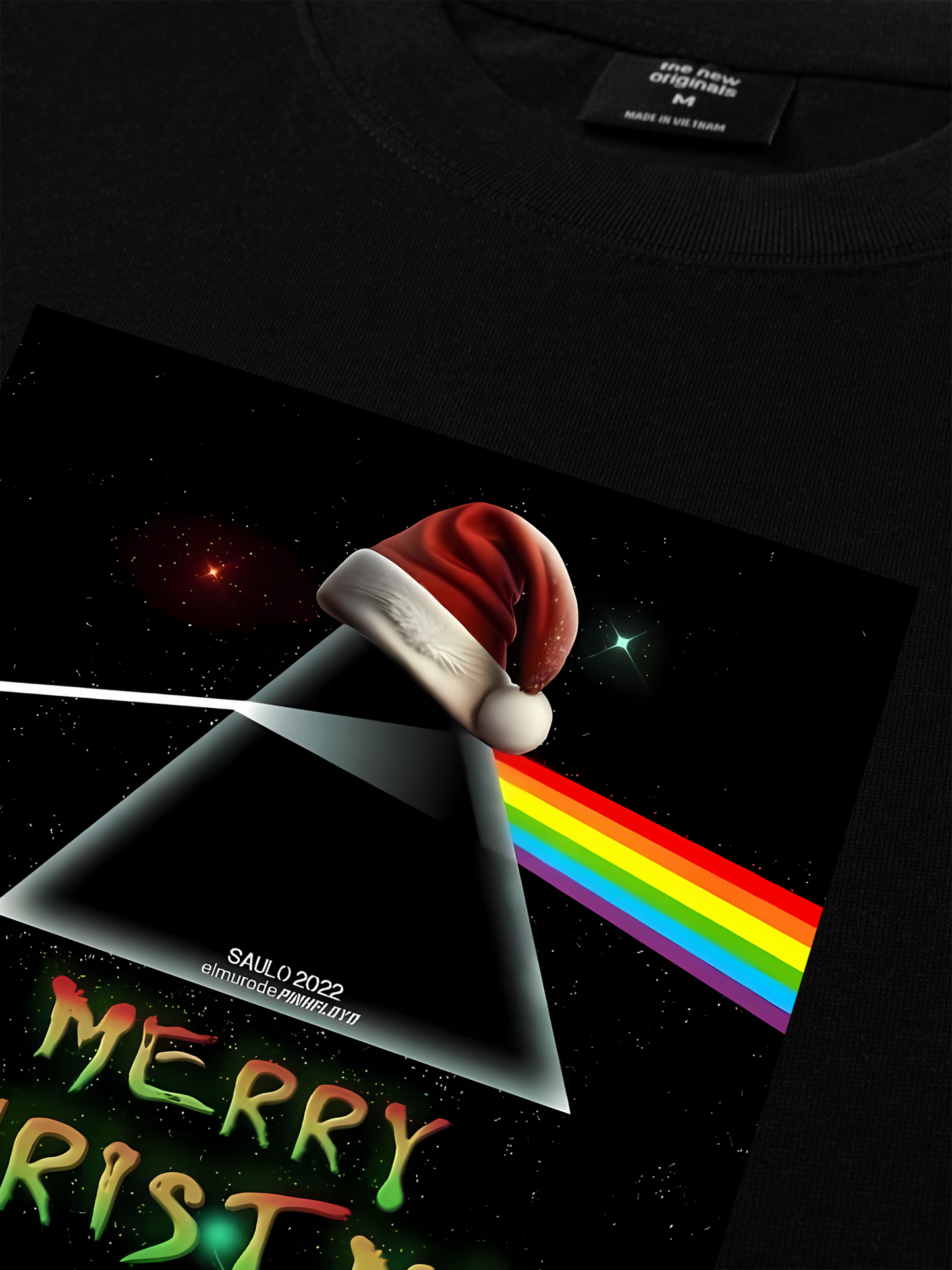 Áo Thun Relaxed Fit Pink Floyd Merry Christmas