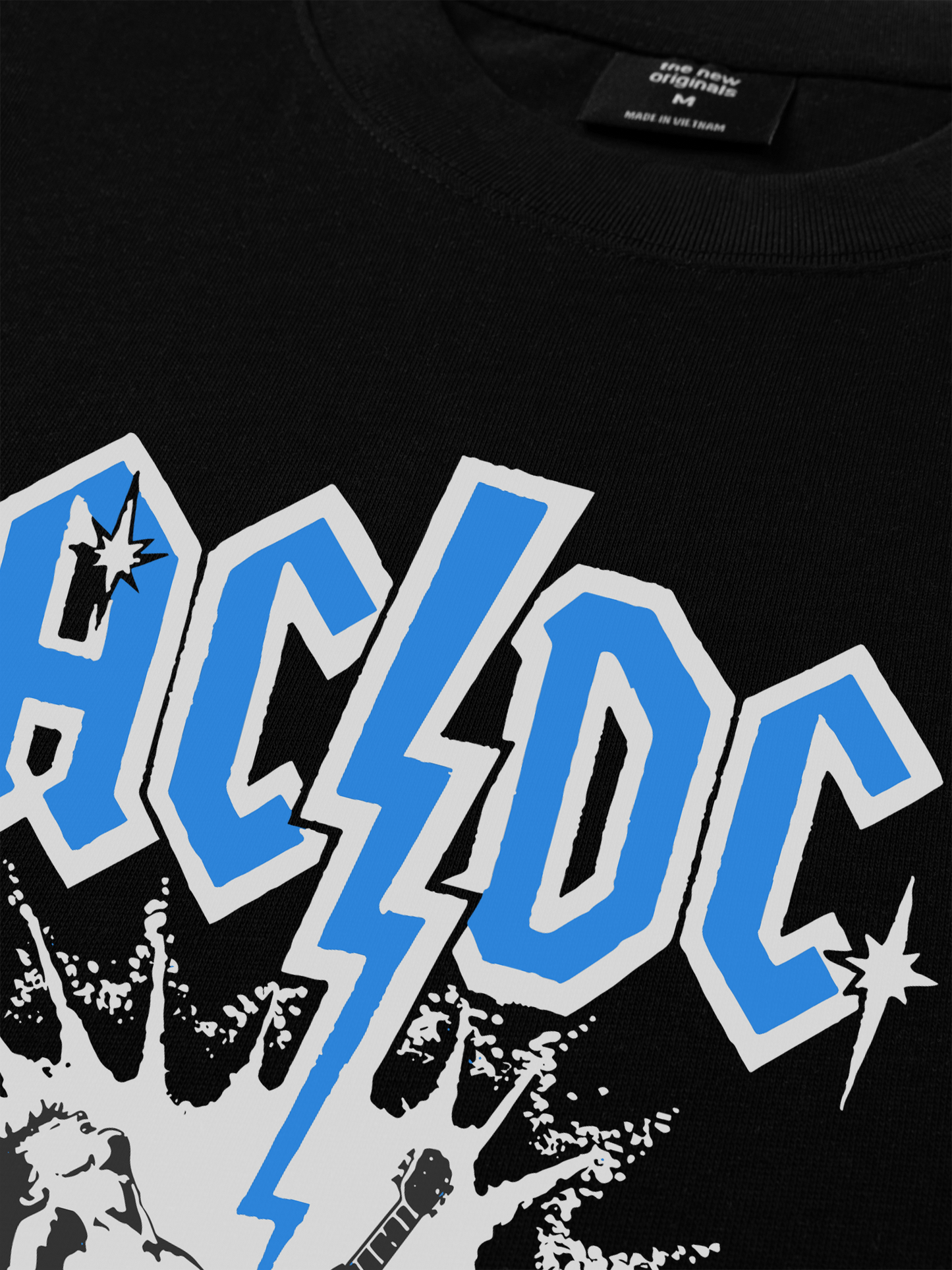 Áo Thun Relaxed Fit AC DC Shocking Metal