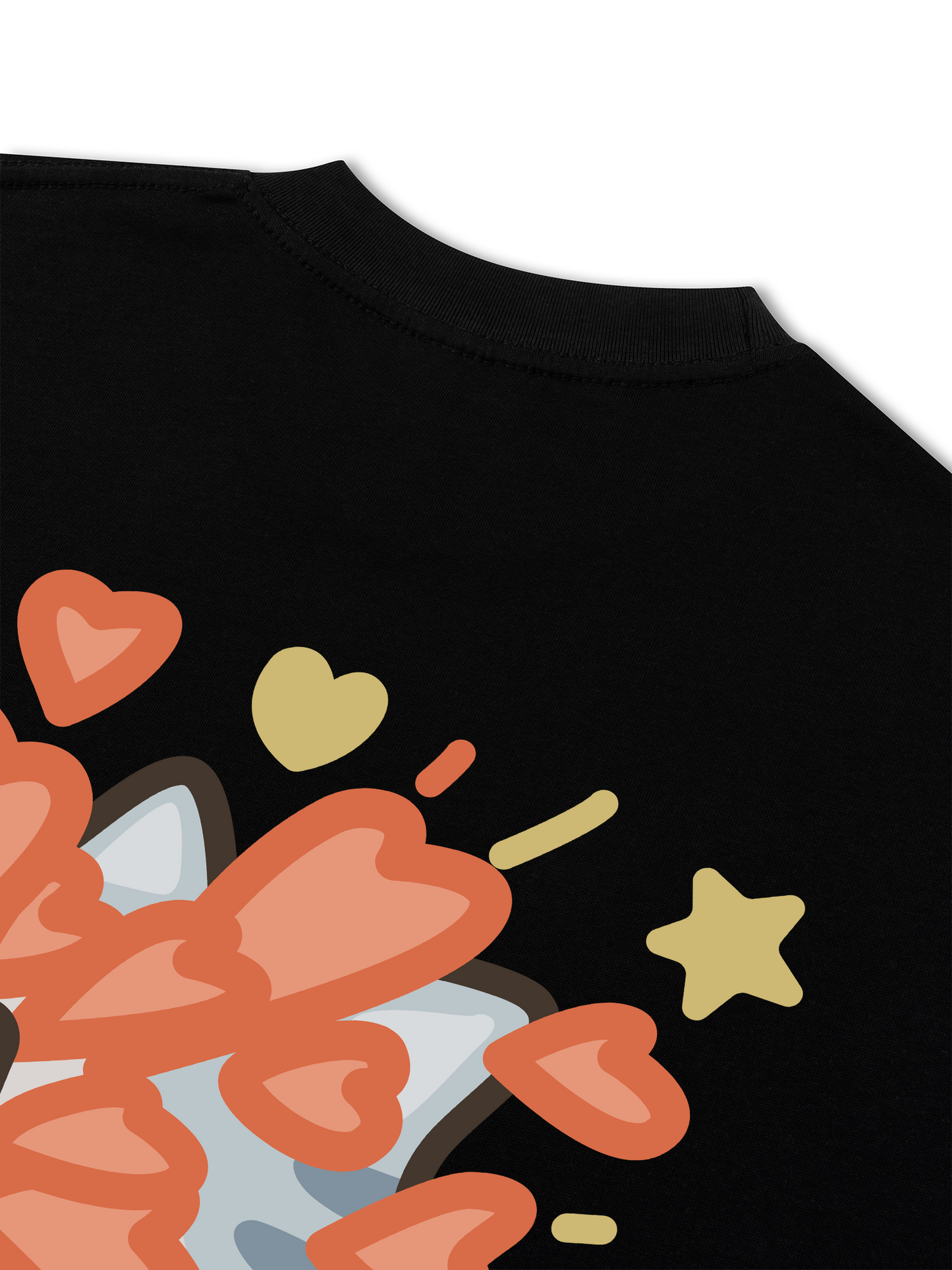 Áo Thun Relaxed Fit Lucky Luv Cat Couple