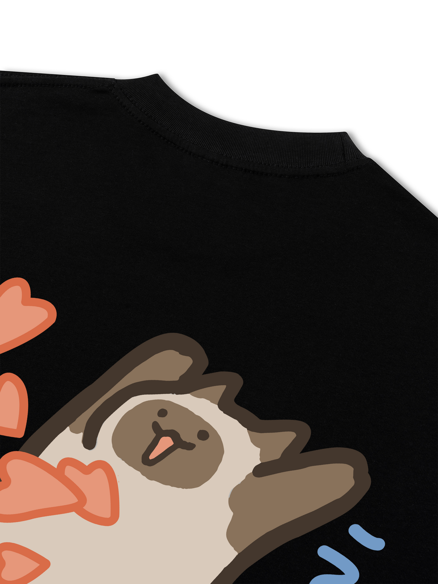 Áo Thun Relaxed Fit Love You Cat Couple