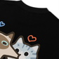 Áo Thun Relaxed Fit Yummy Luv Cat Couple