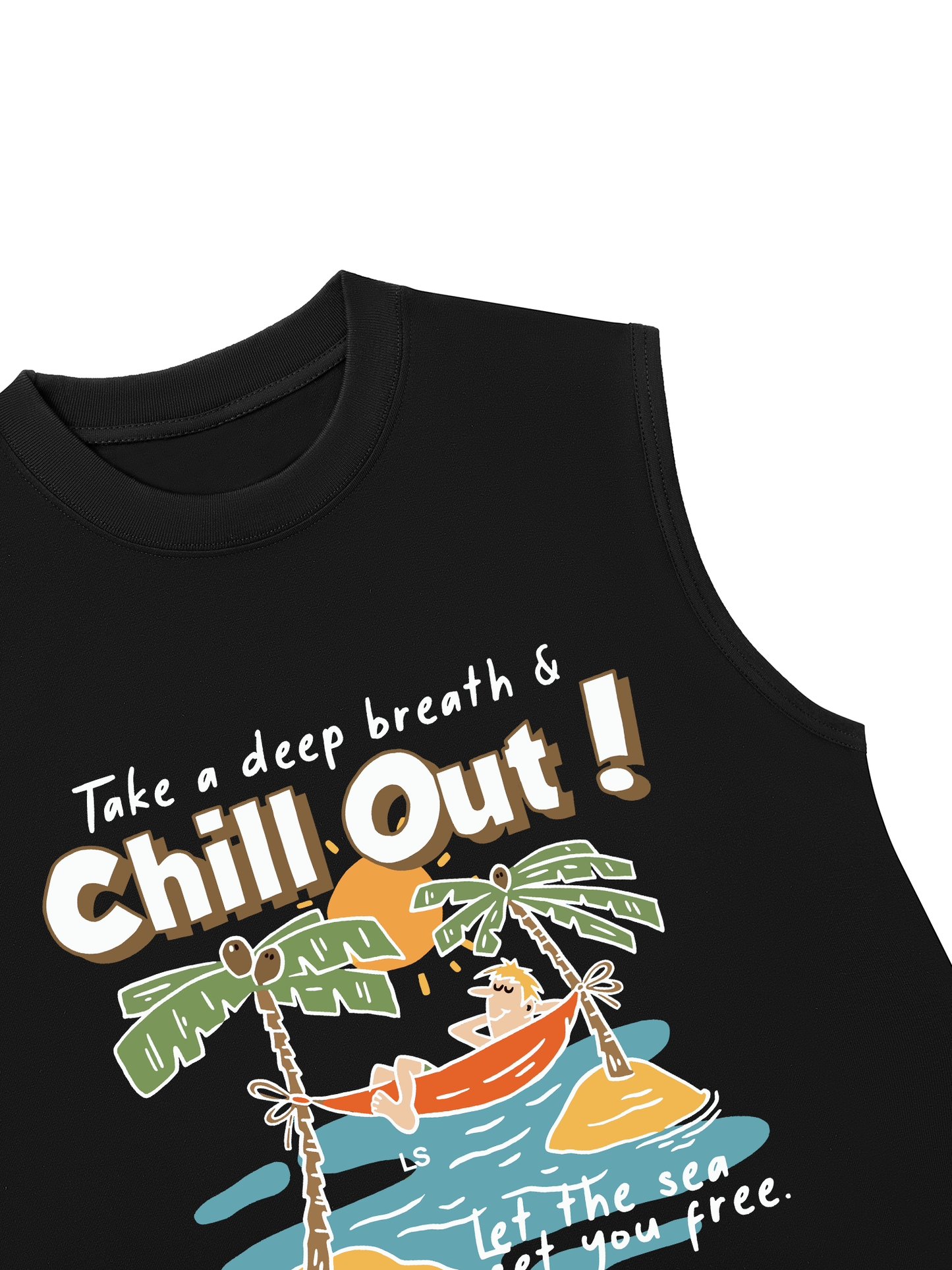 Áo Ba Lỗ Relaxed Fit Summer Vibes Chill Out