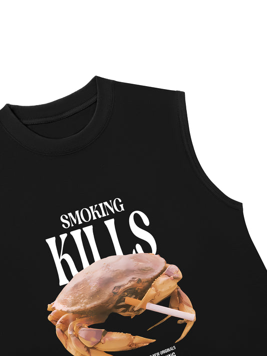 Áo Ba Lỗ Relaxed Fit Ocean Smoking Kills
