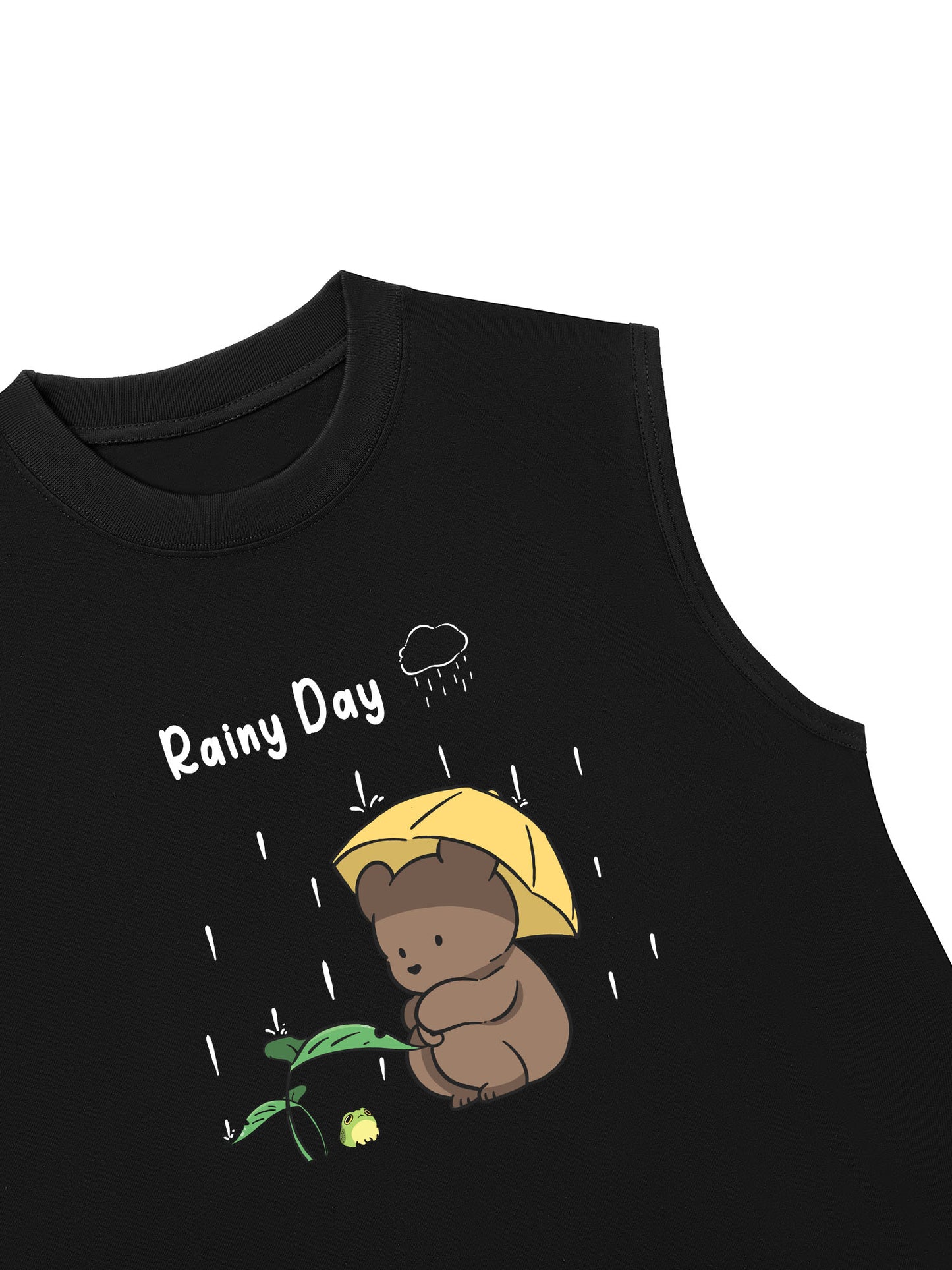 Áo Ba Lỗ Relaxed Fit Teddy Land Teddy Rainy Day
