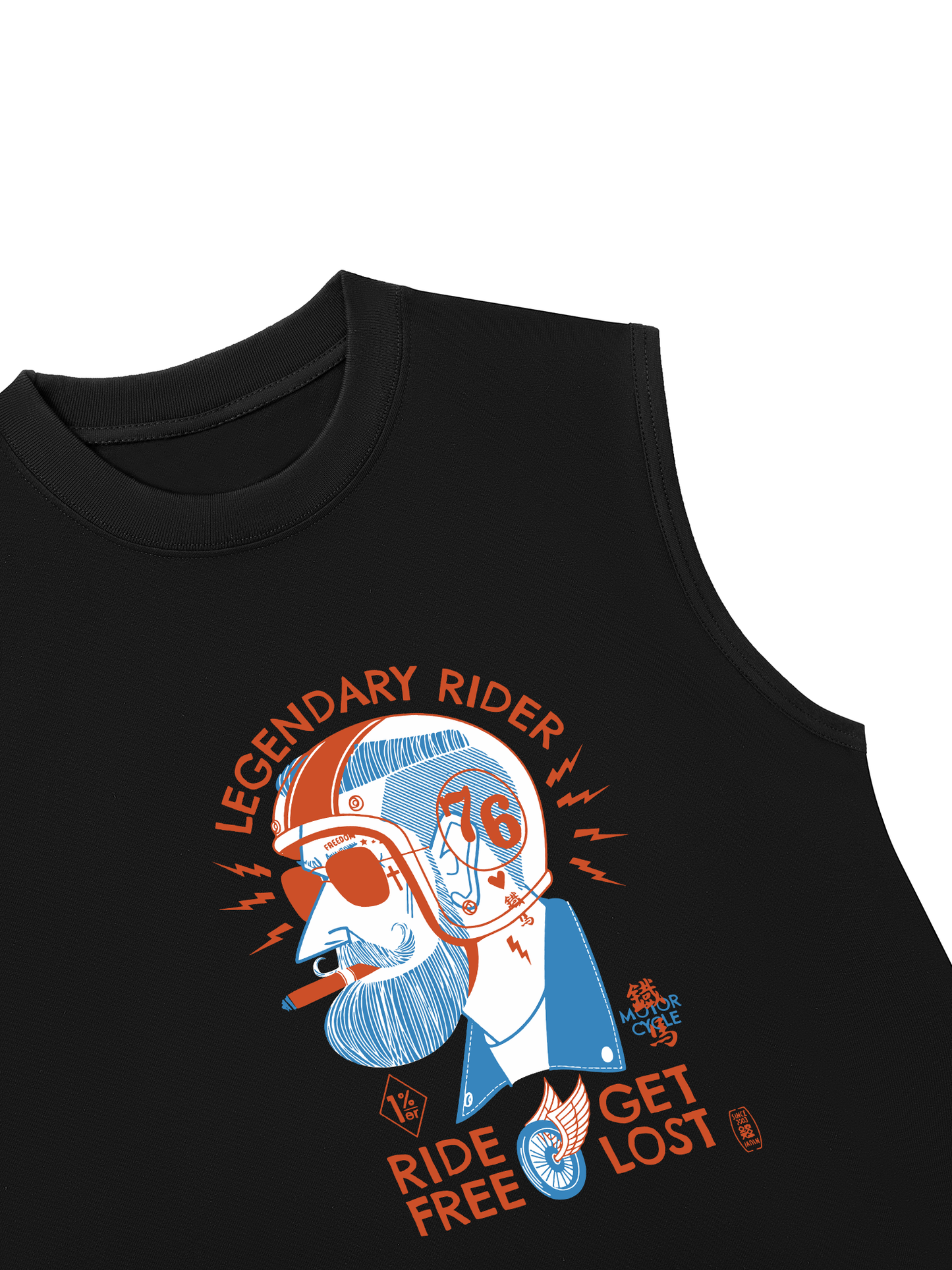 Áo Ba Lỗ Ralaxed Fit Ride Free Get Lost