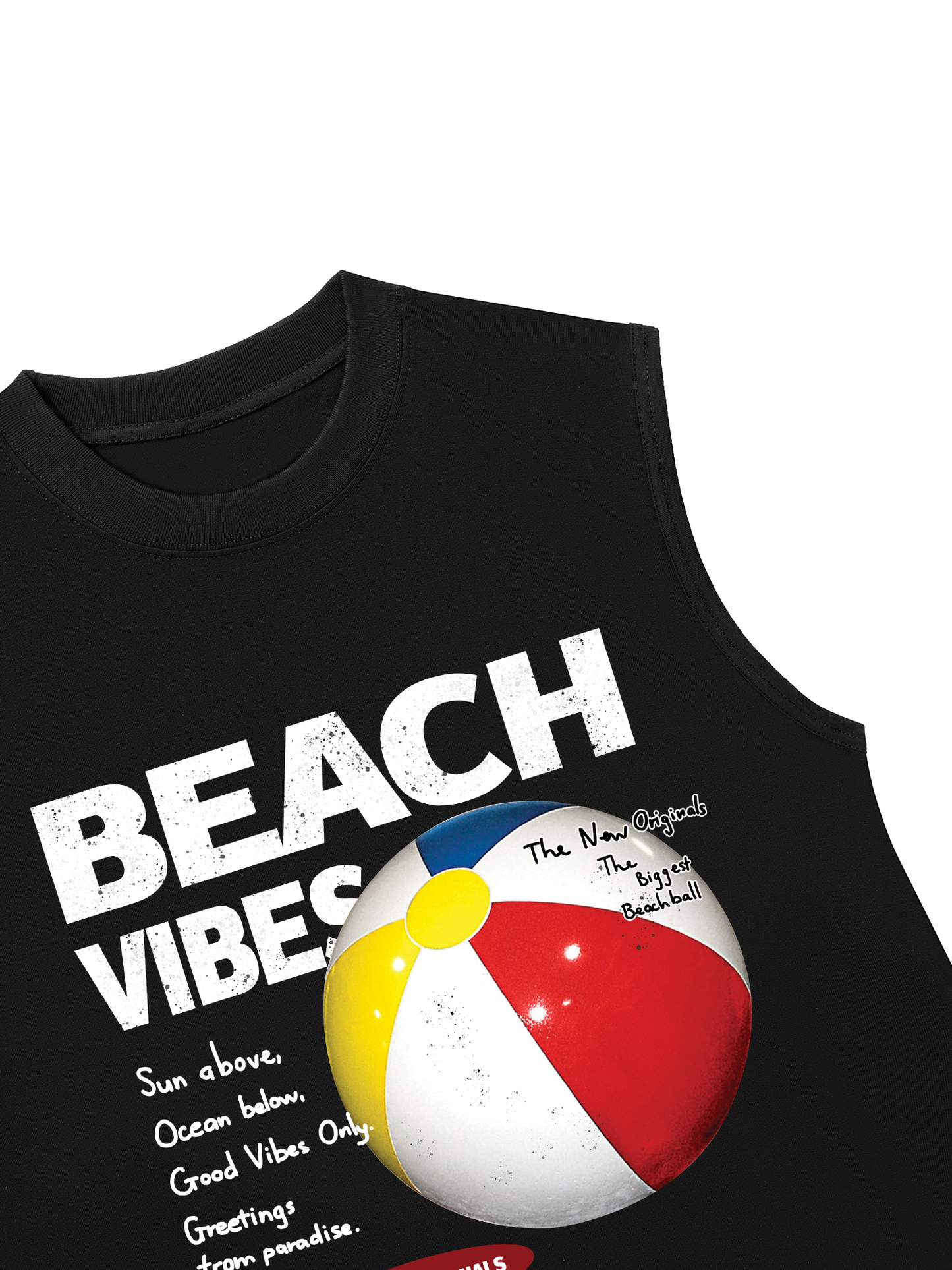 Áo Ba Lỗ Relaxed Fit Beach Vibes
