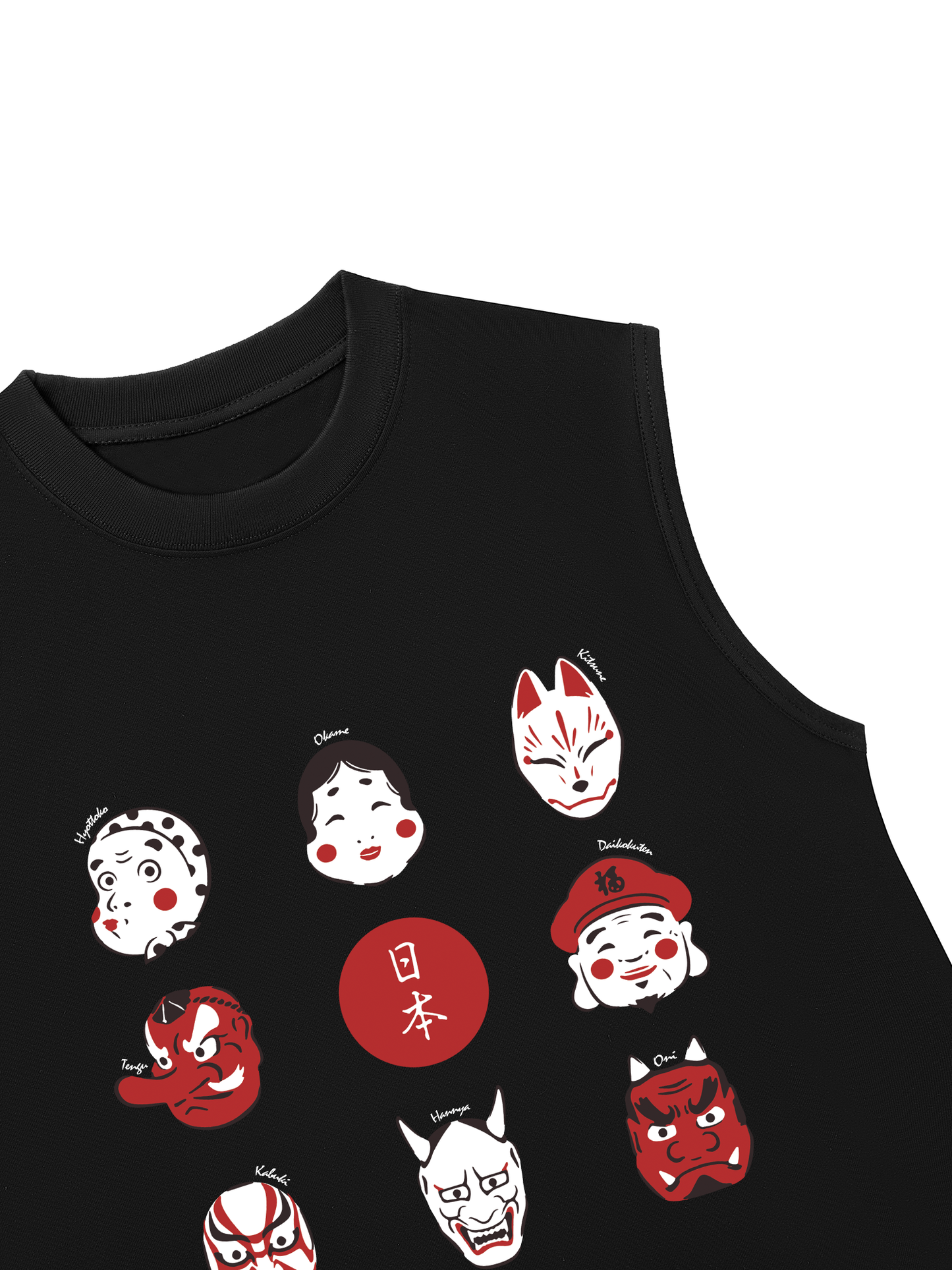 Áo Ba Lỗ Relaxed Fit Japan Spirit Mask