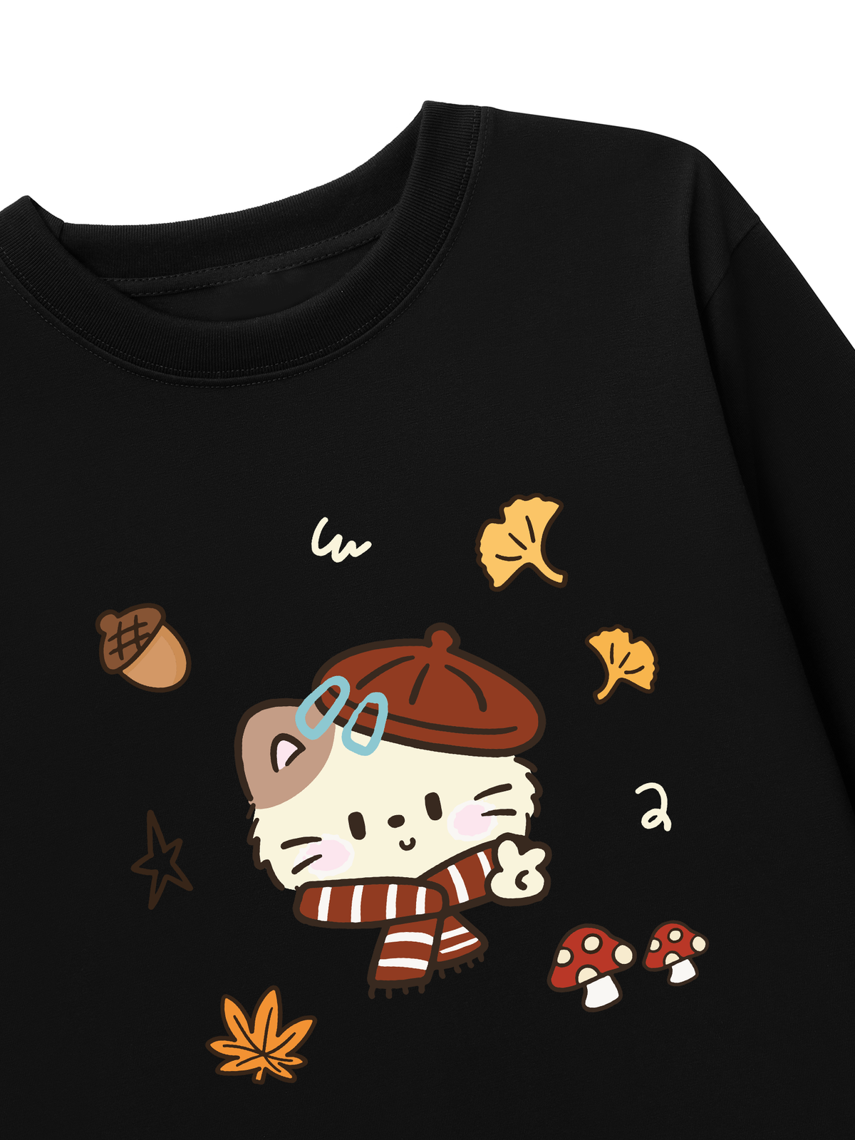 Áo Thun Dài Tay Meow Autumn Vibes
