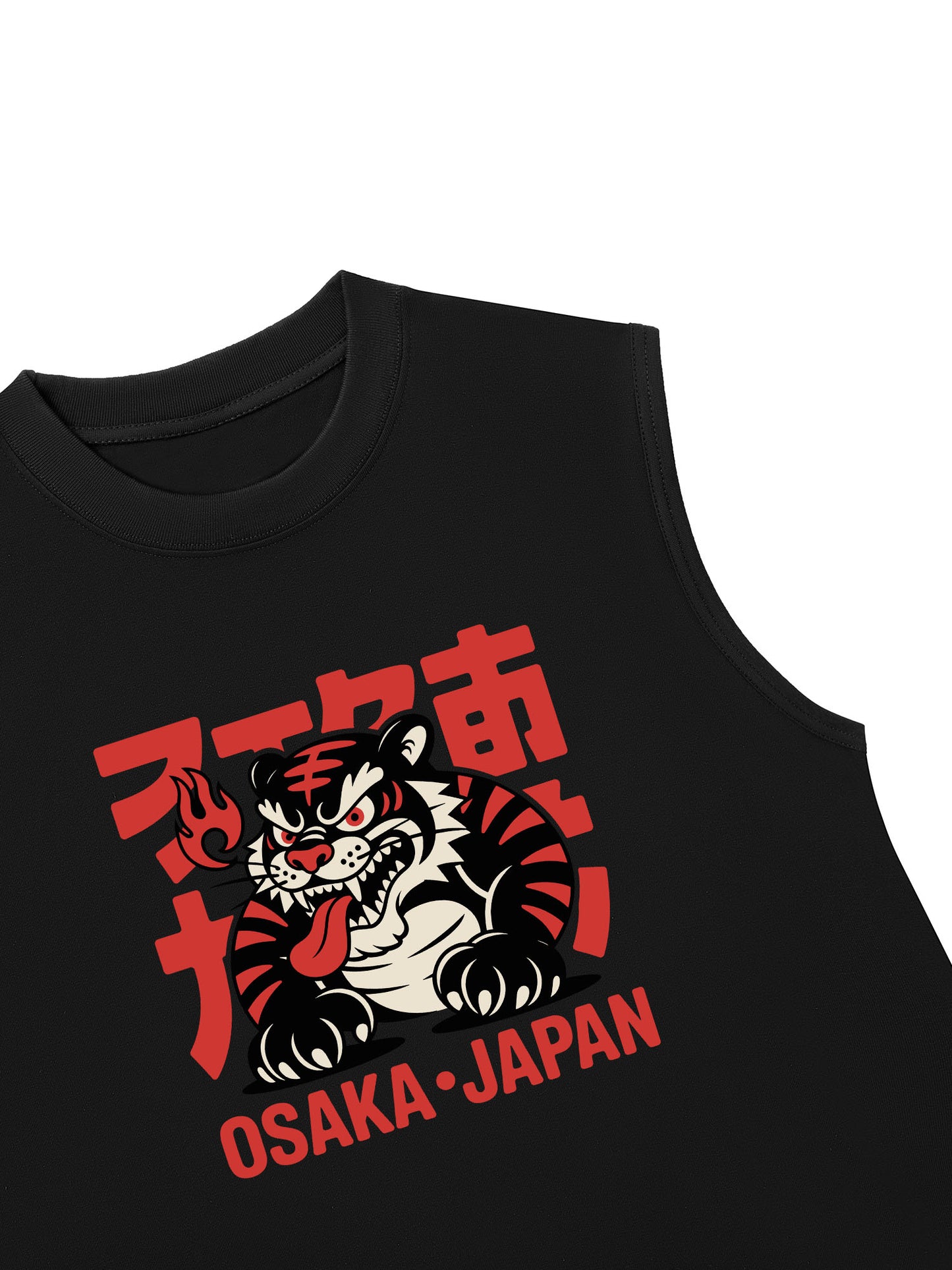 Áo Ba Lỗ Relaxed Fit Black Tiger