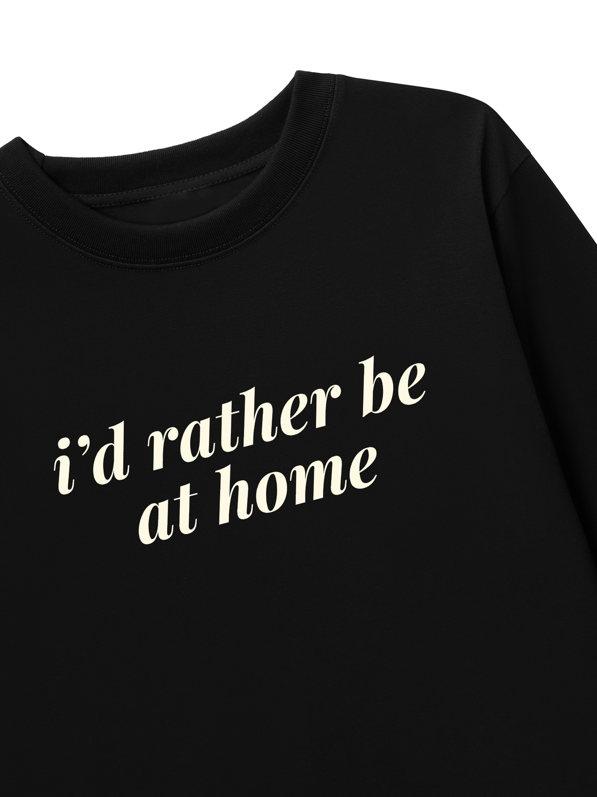 Áo Thun Dài Tay I'd rather be at Home