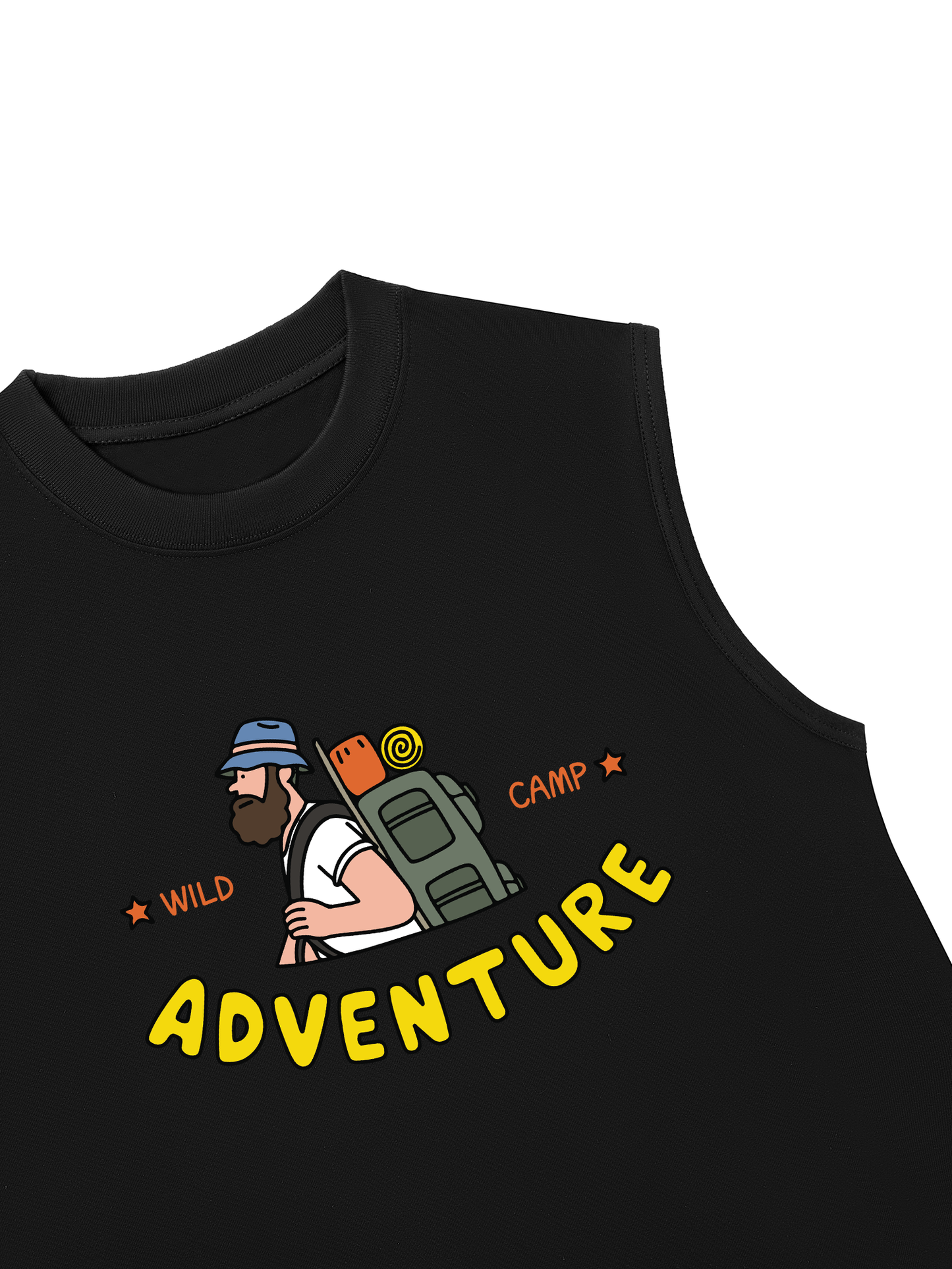 Áo Ba Lỗ Relaxed Fit Adventure Wild Camp