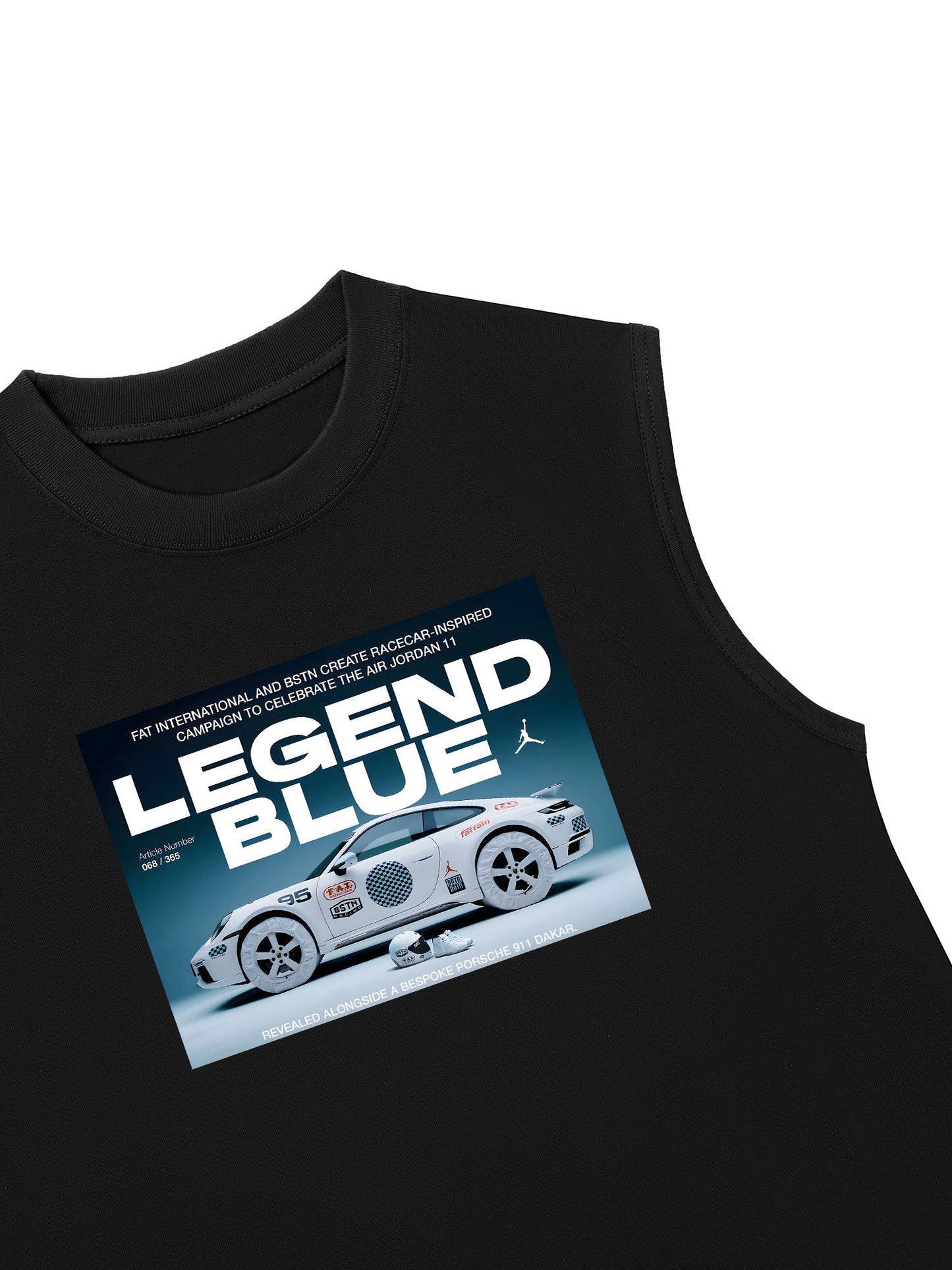 Áo Ba Lỗ Relaxed Fit CAR Porsche 911 Blue Legend