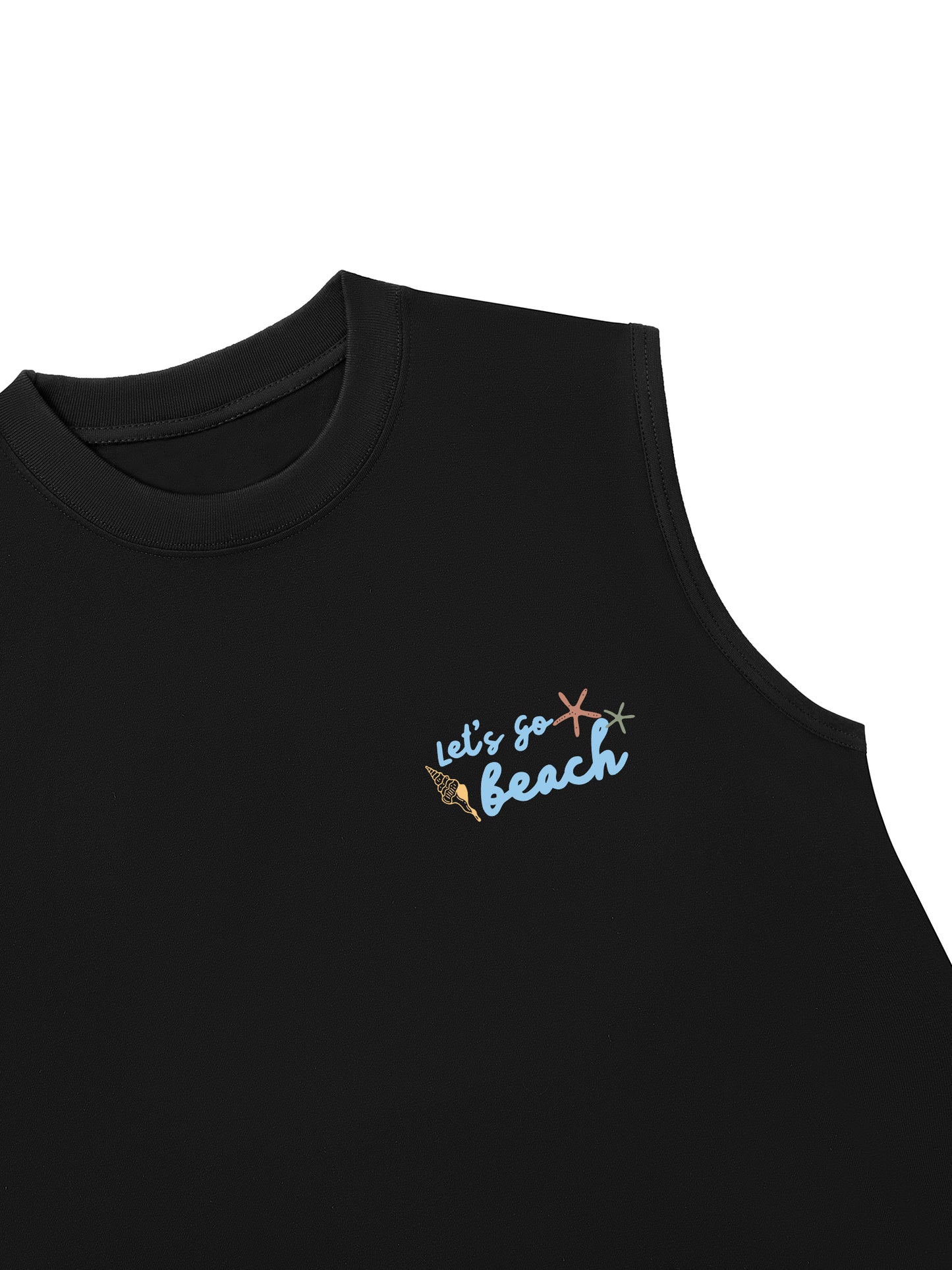 Áo Ba Lỗ Relaxed Fit Let_s Go Beach