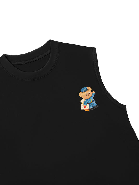 Áo Ba Lỗ Relaxed Fit Butterbear Postman