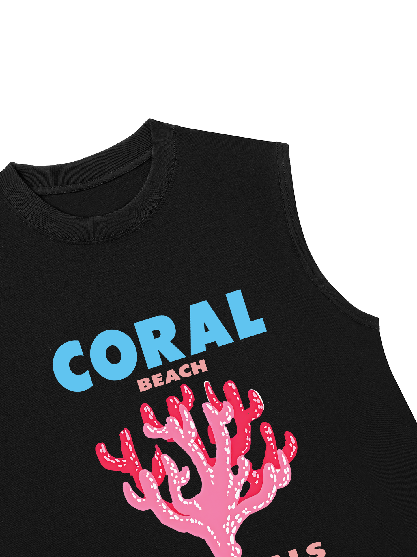 Áo Ba Lỗ Relaxed Fit Summer Vibes Coral Beach