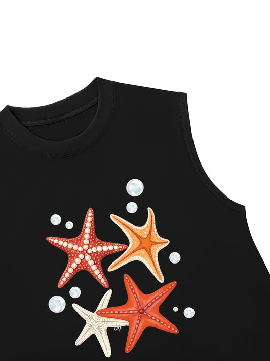 Áo Ba Lỗ Relaxed Fit Ocean Orange StarFish